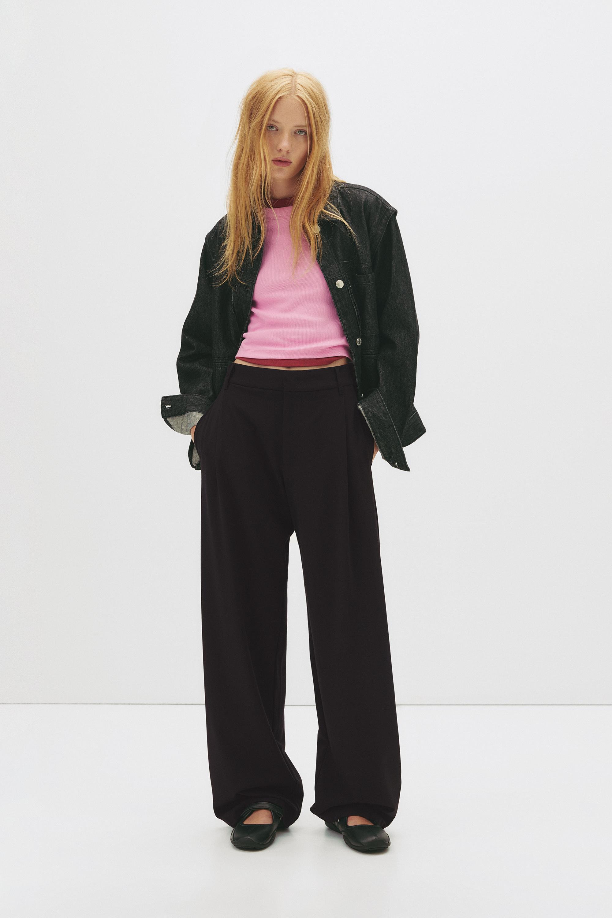 Darted smart trousers — Black