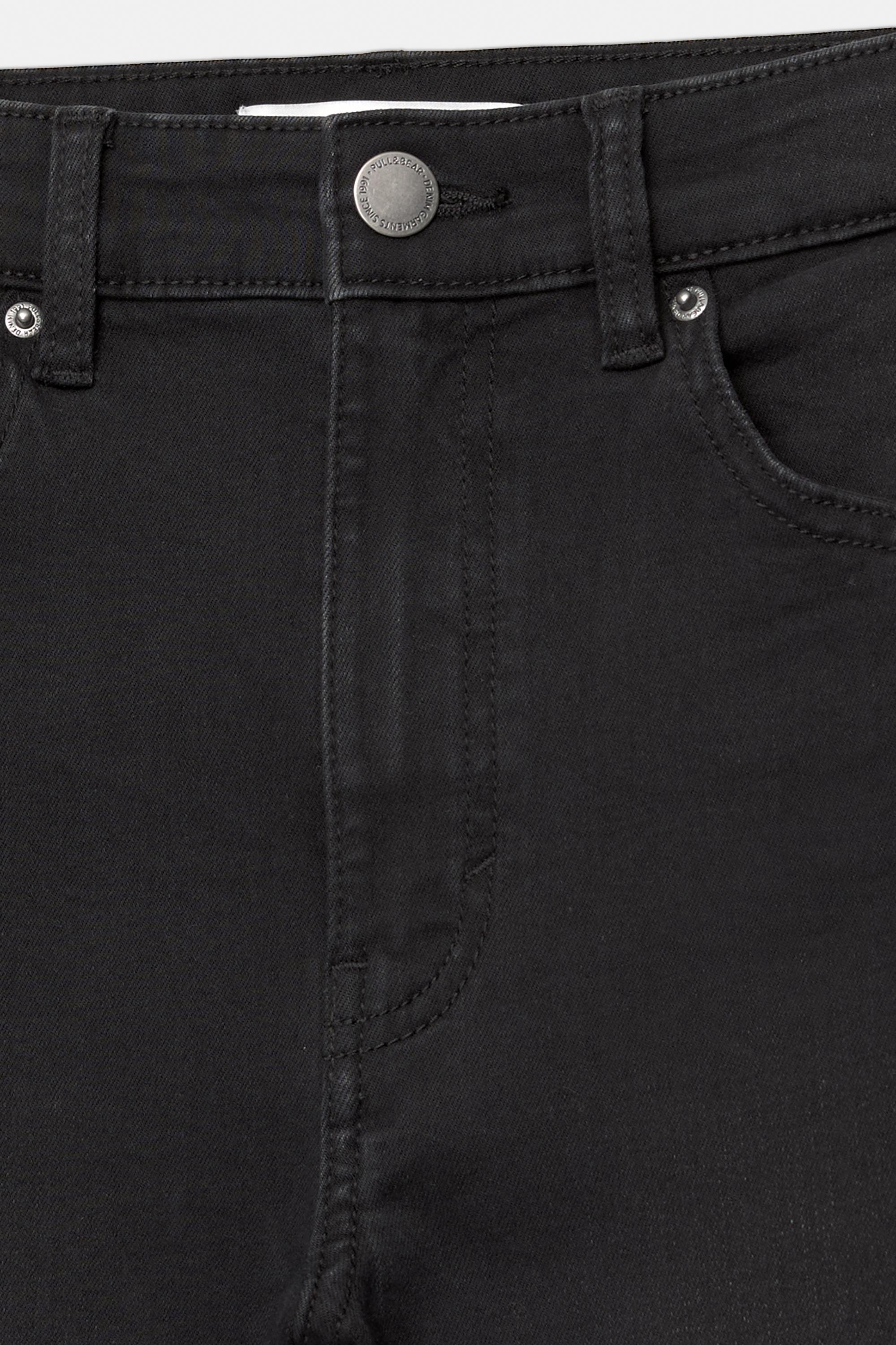 High-waist skinny jeans — Black