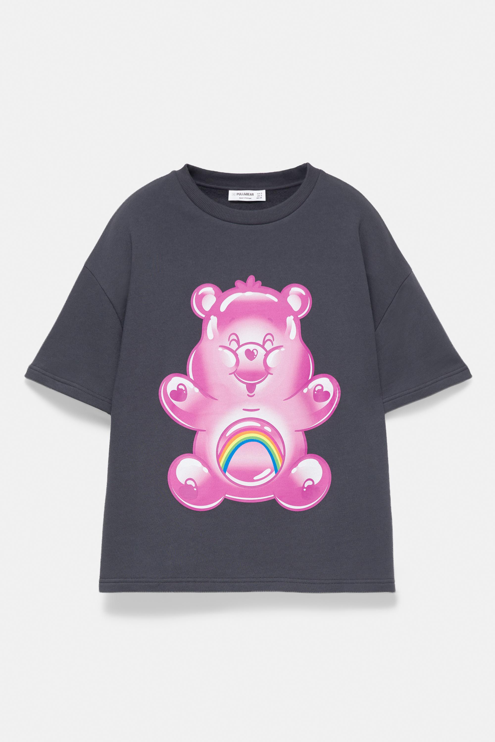 Care Bears regular fit T-shirt — Faded black