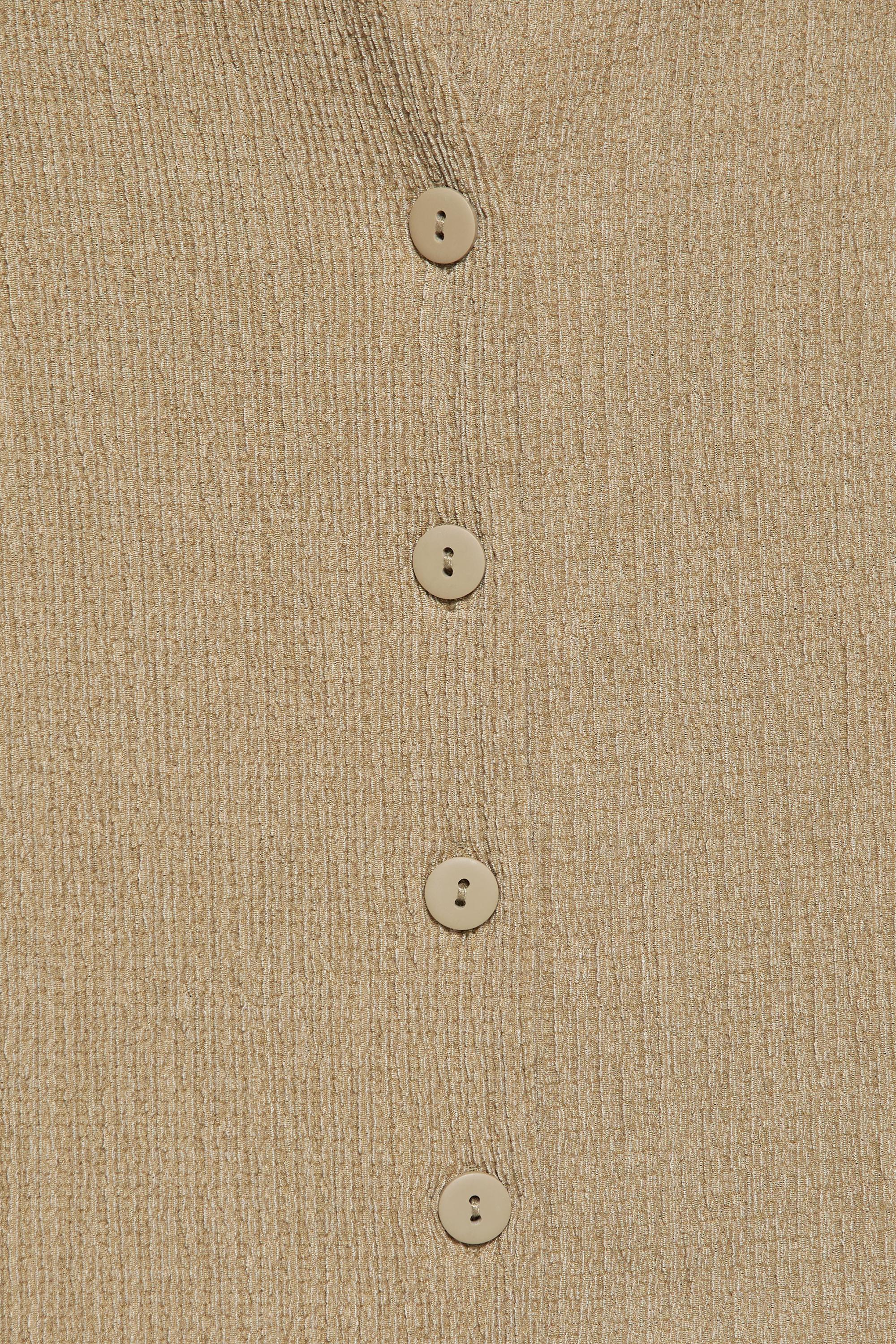 Crepe vest — Khaki
