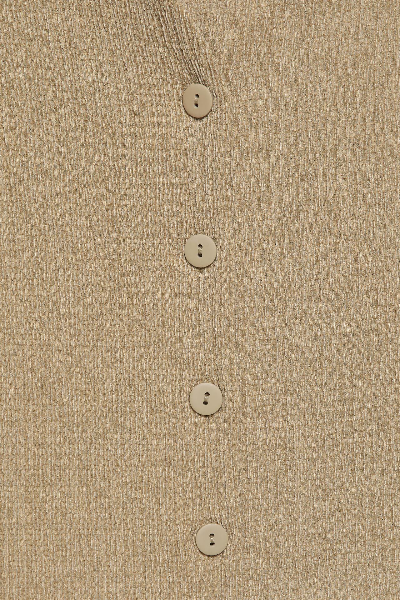 Crepe vest — Khaki
