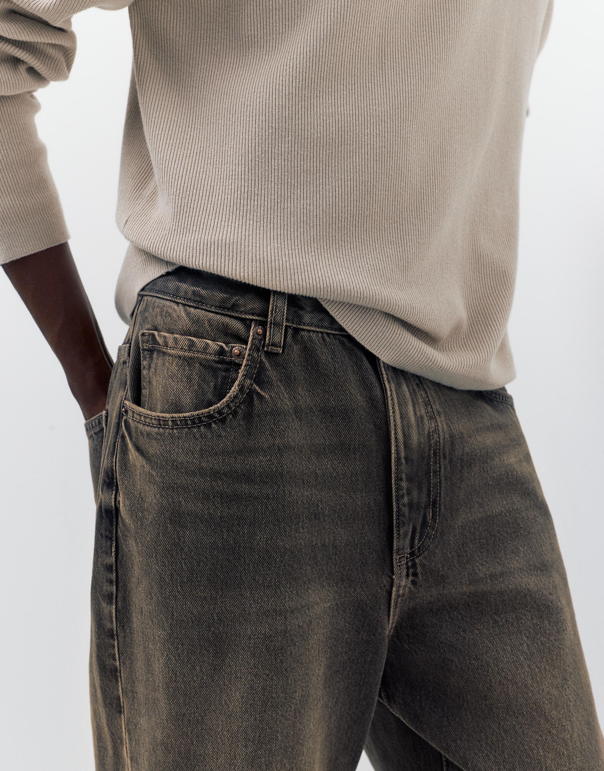 Baggy jeans — Black/Gold