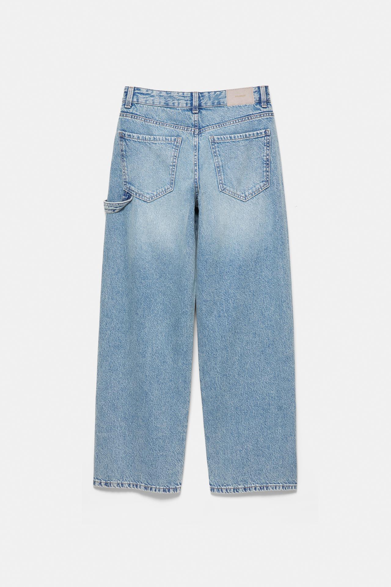 Studded baggy jeans — Pale blue