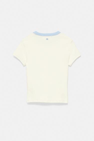 Floral graphic T-shirt — Pale yellow 7