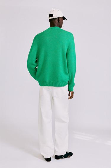 Round neck jumper — Green 3