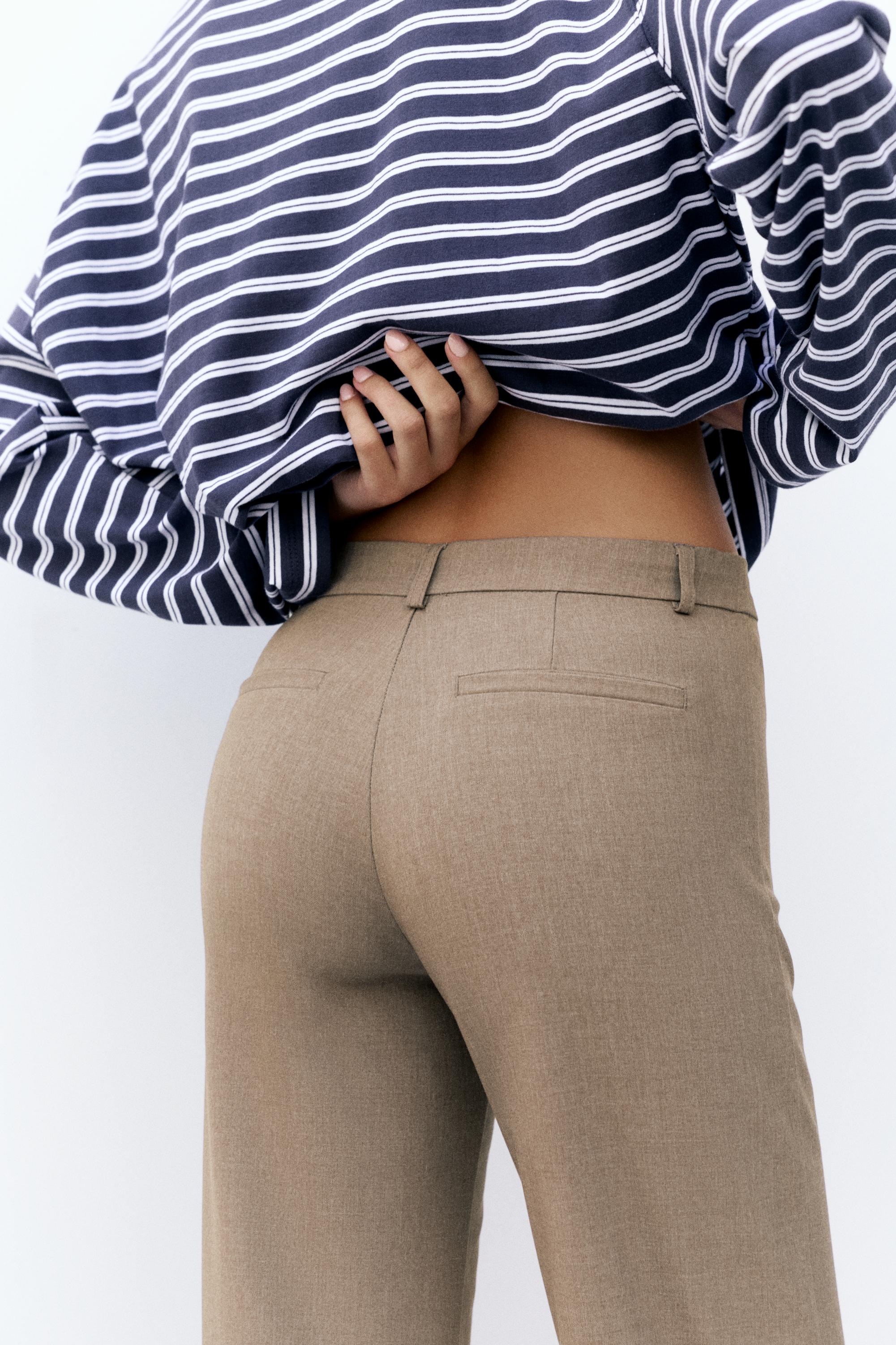 Straight-leg smart trousers — Mole brown