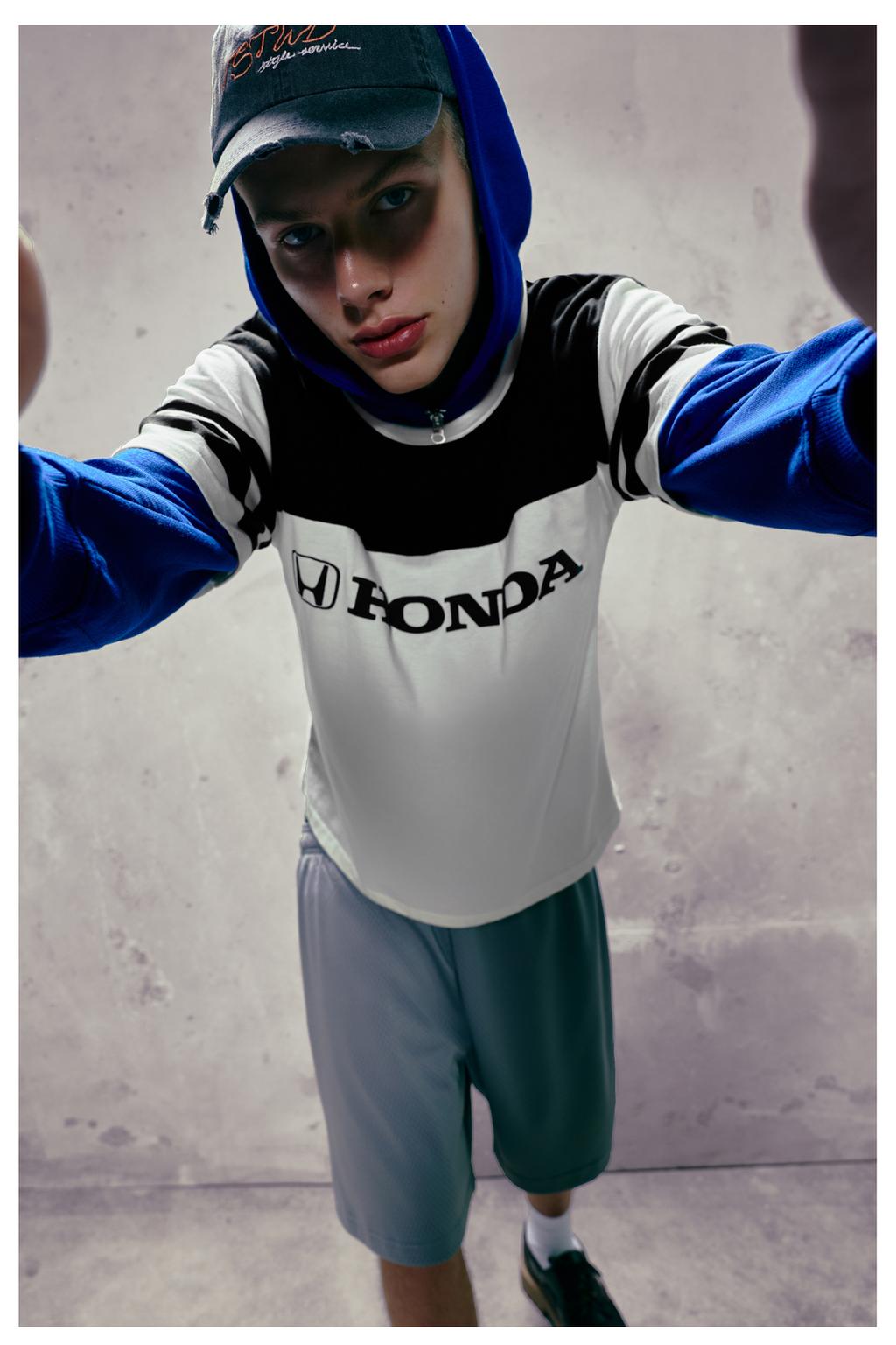 Playera Honda paneles PULL&BEAR - Main Image