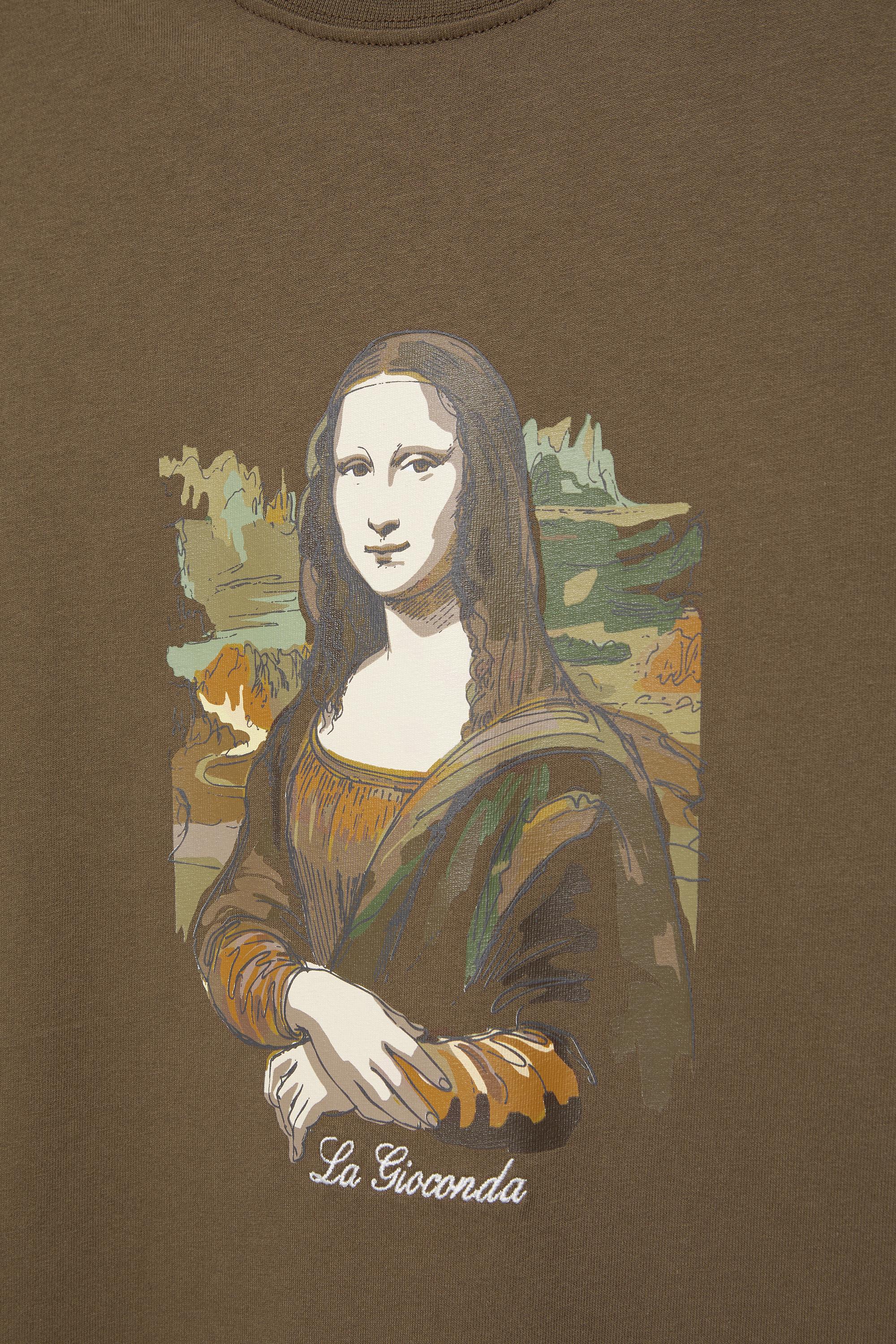 Mona Lisa T-shirt — Dark brown