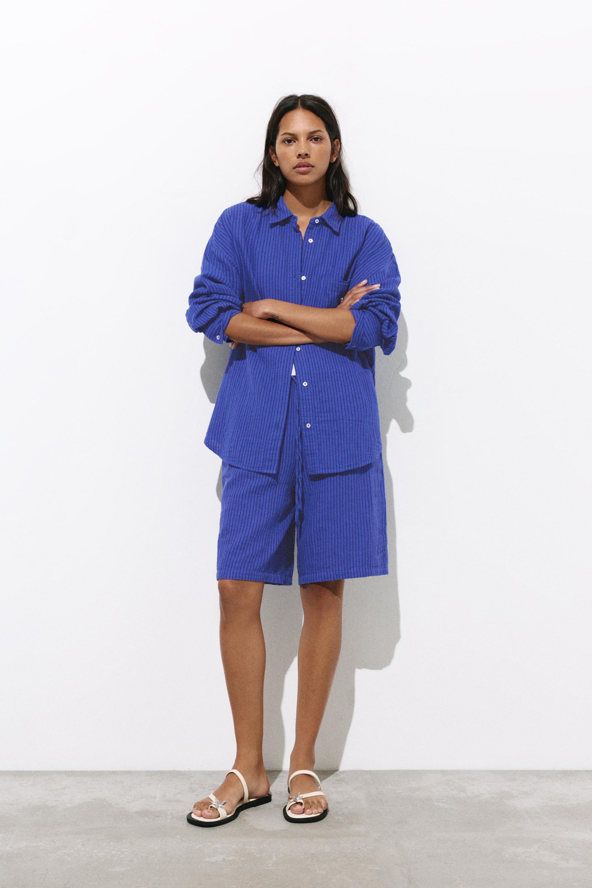 Striped rustic blue shirt — Indigo