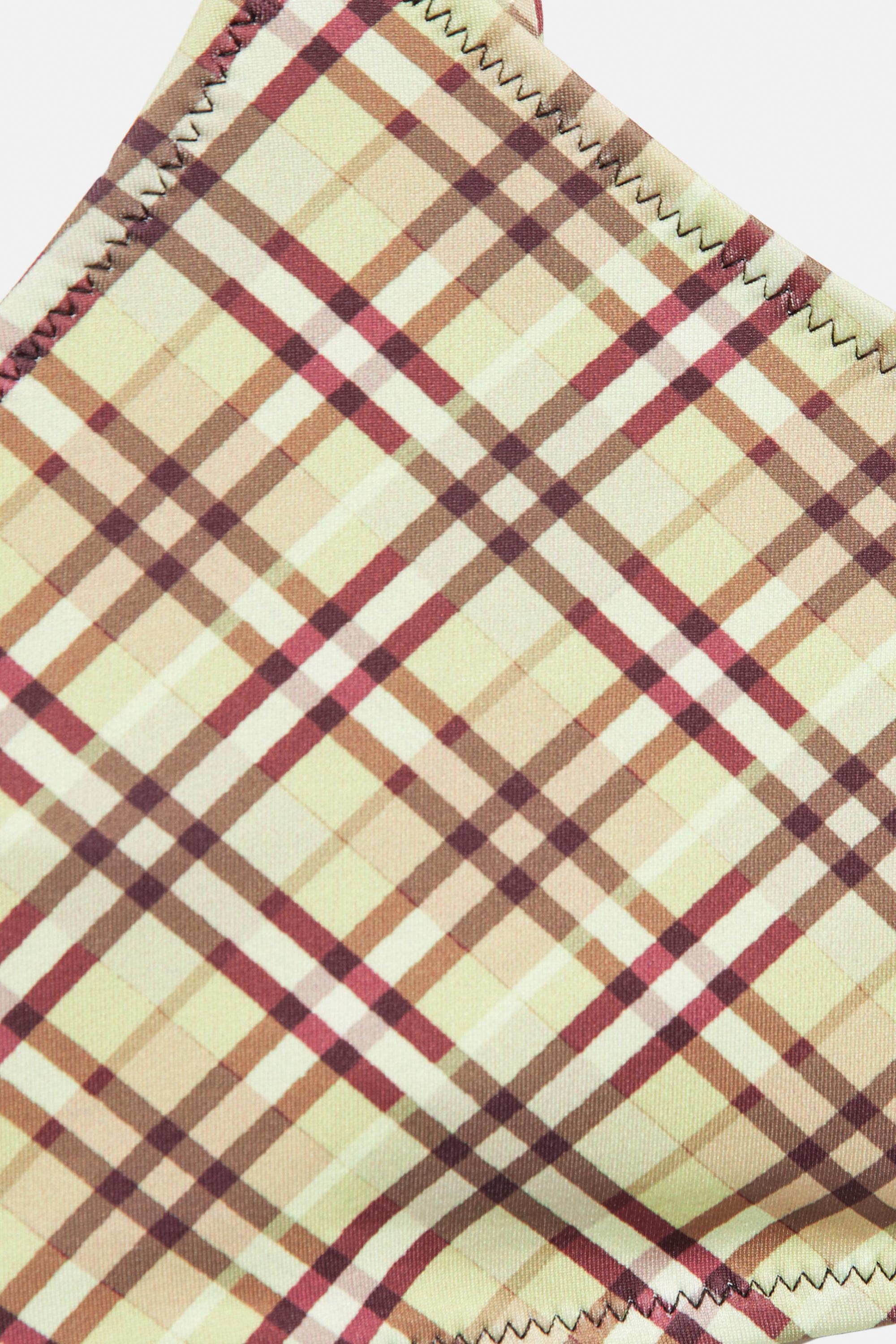 Kareli bikini üstü - Görsel 6