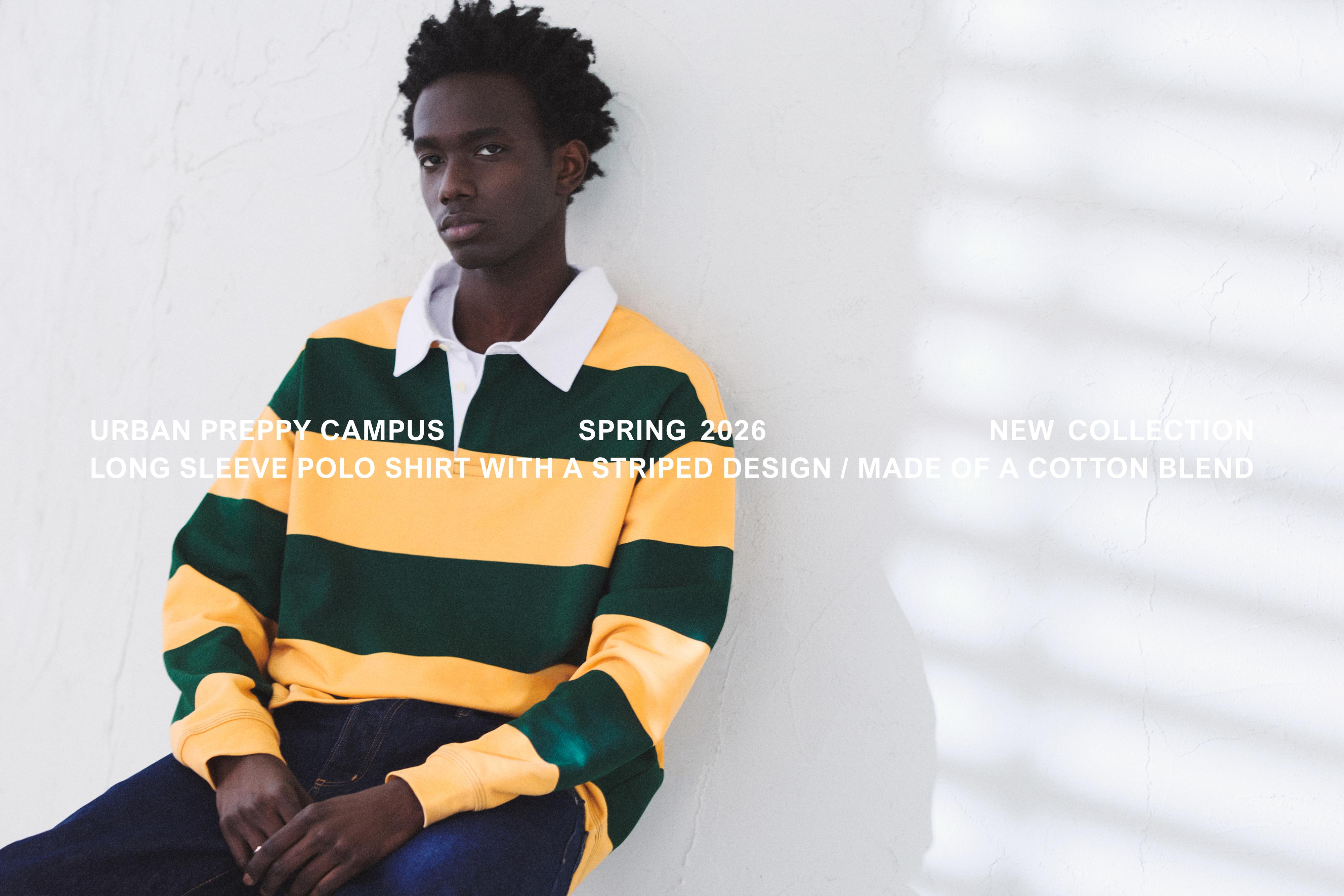 Çizgili uzun kollu polo - Görsel 19