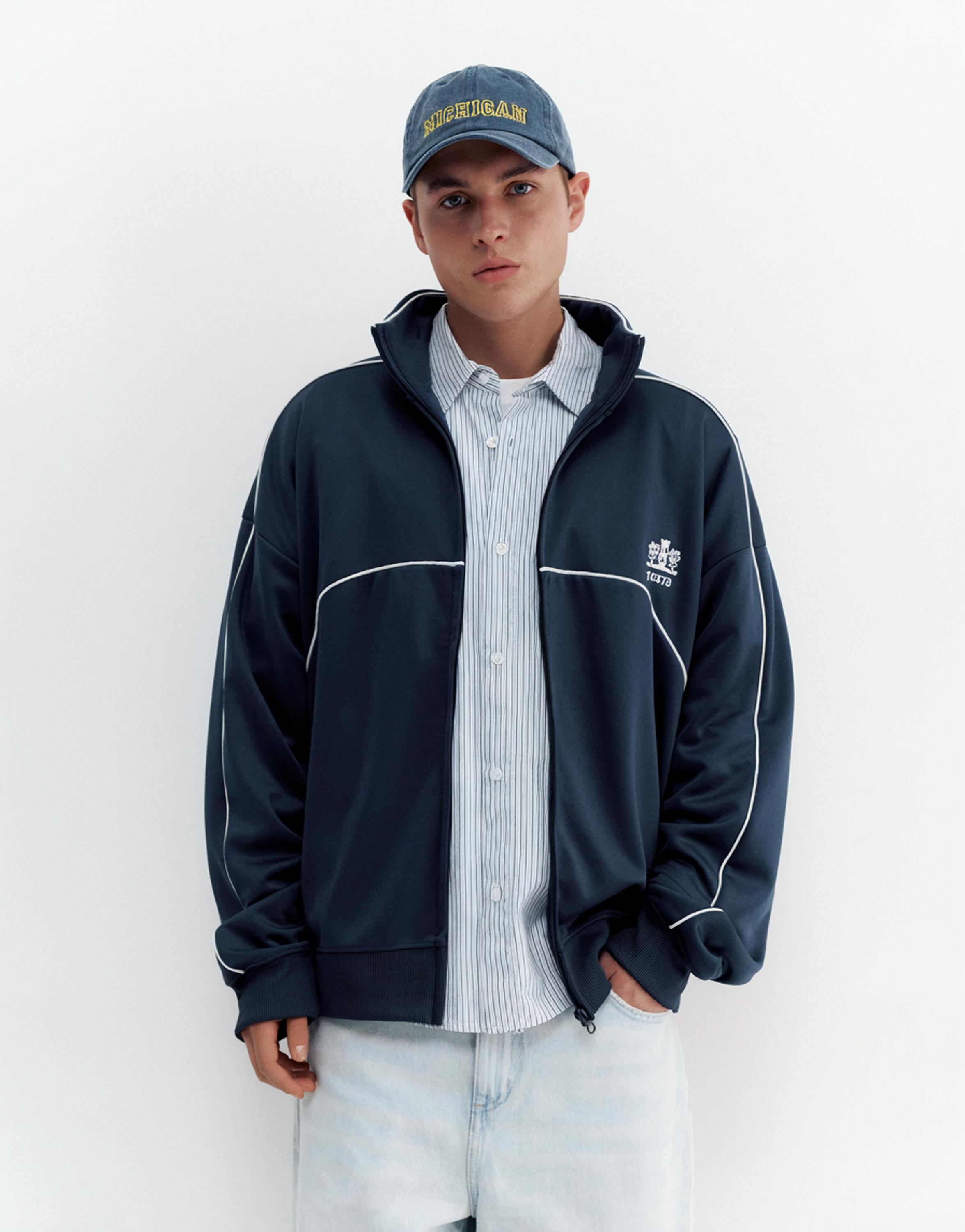 Fermuarlı nakışlı ceket - Görsel 8