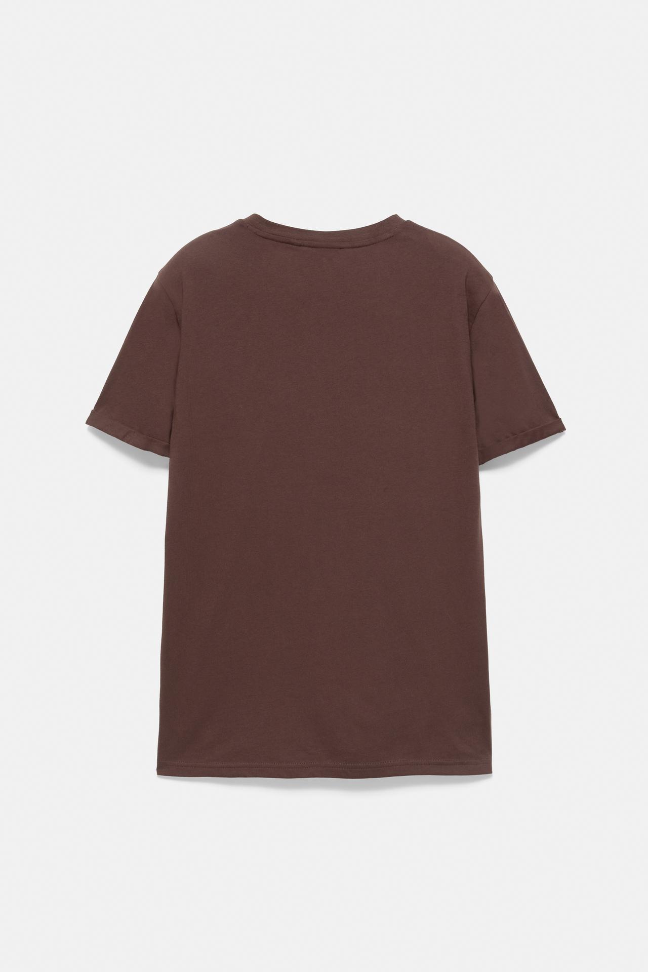 Muscle fit T-shirt — Brown