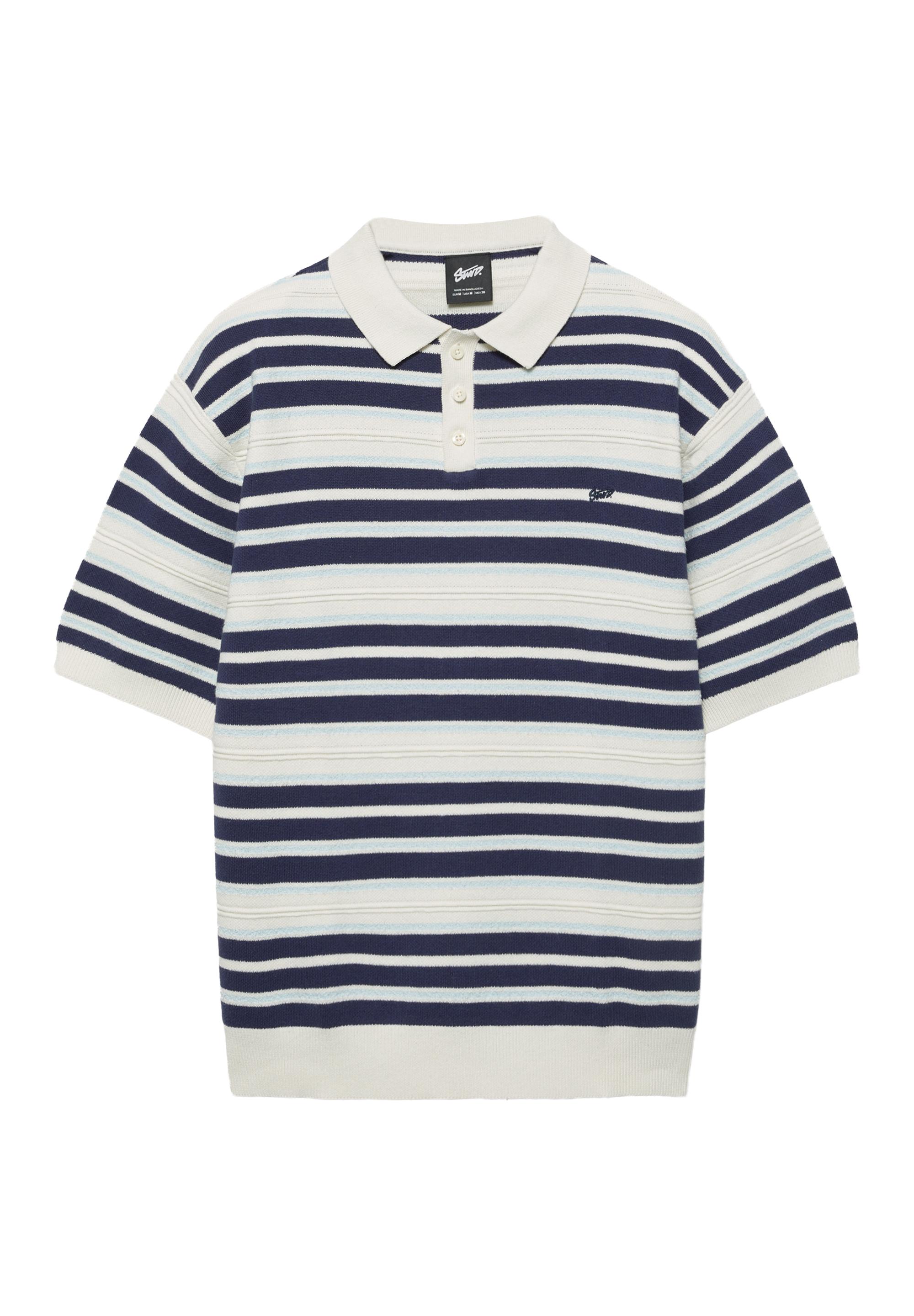 STWD çizgili örme polo