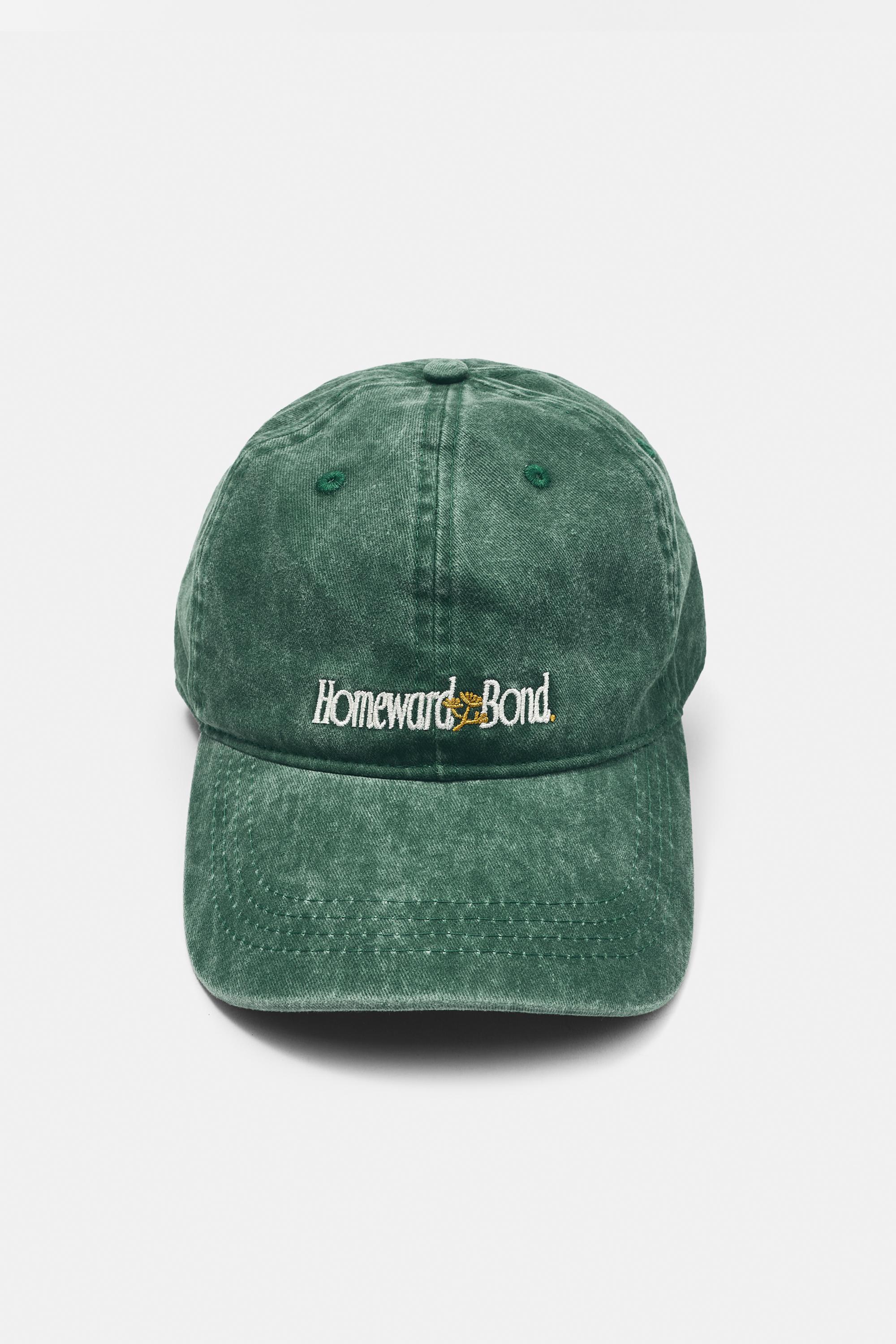 Homeward Bond embroidered cap — Medium green