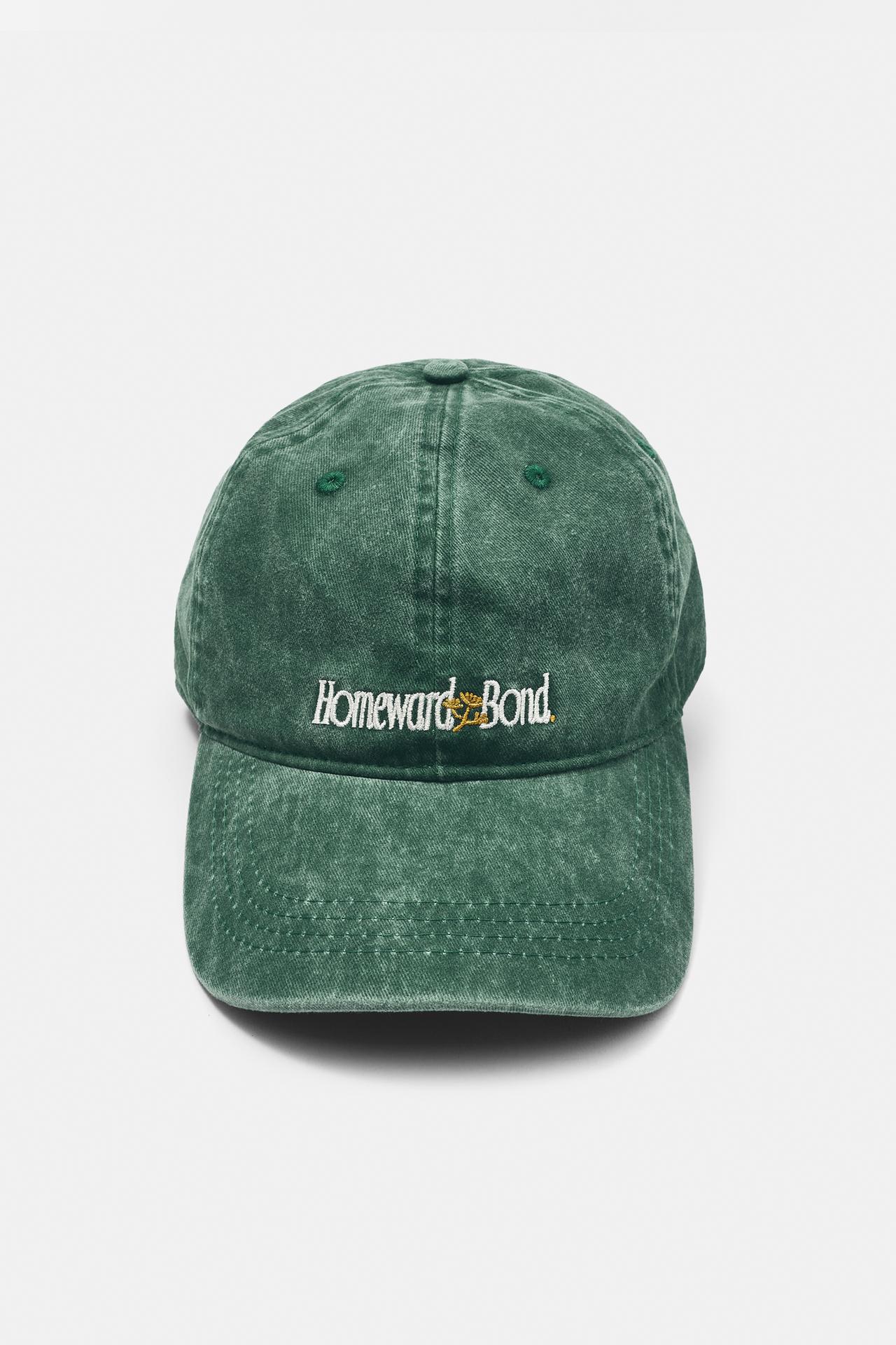 Homeward Bond embroidered cap — Medium green