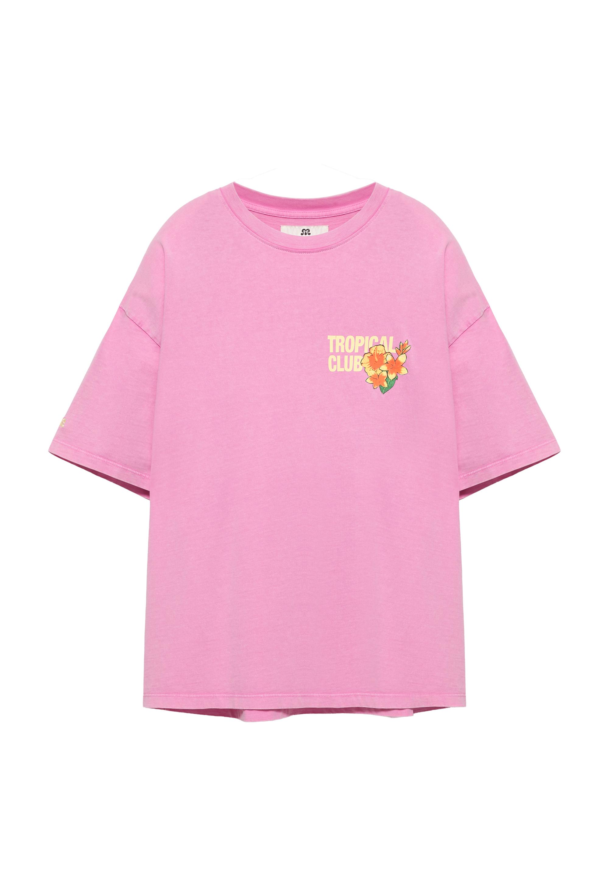 Botafogo Beach oversize T-shirt — Medium pink