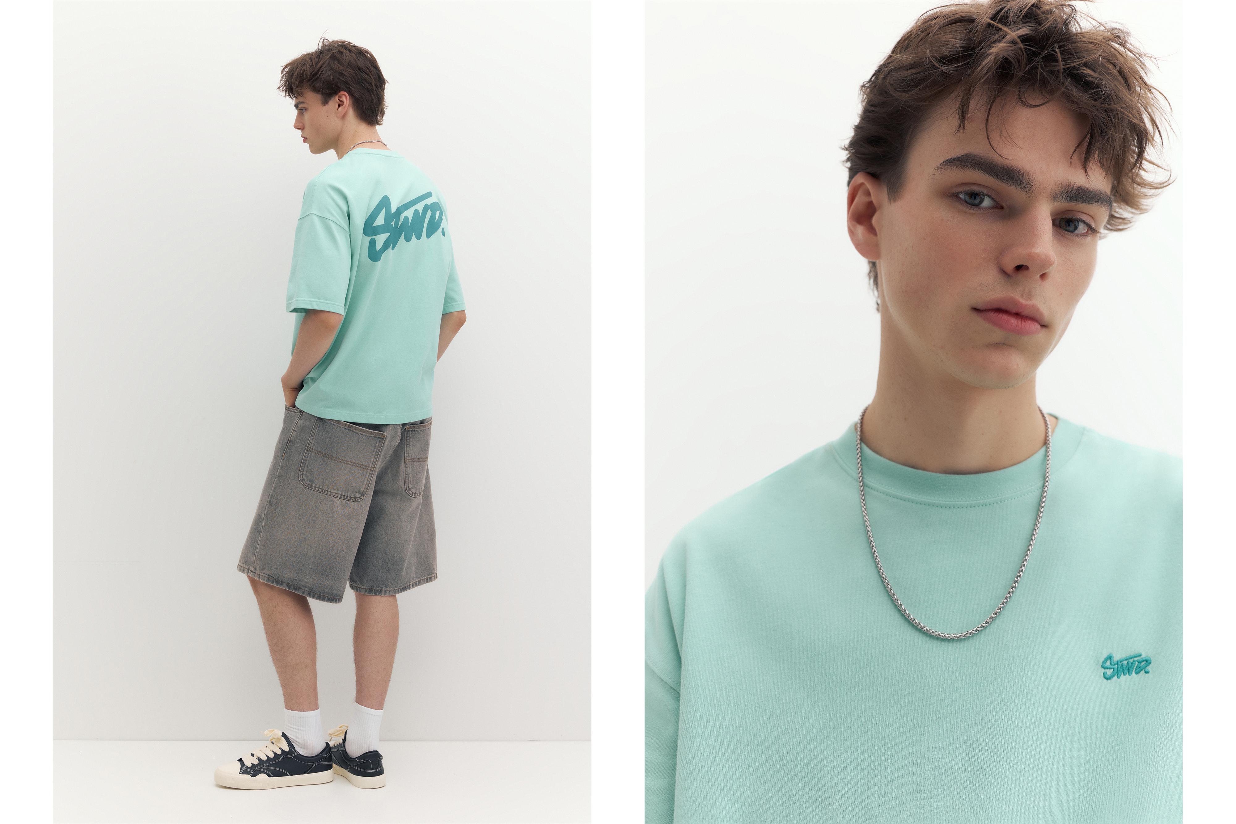 STWD logo boxy T-shirt — Green