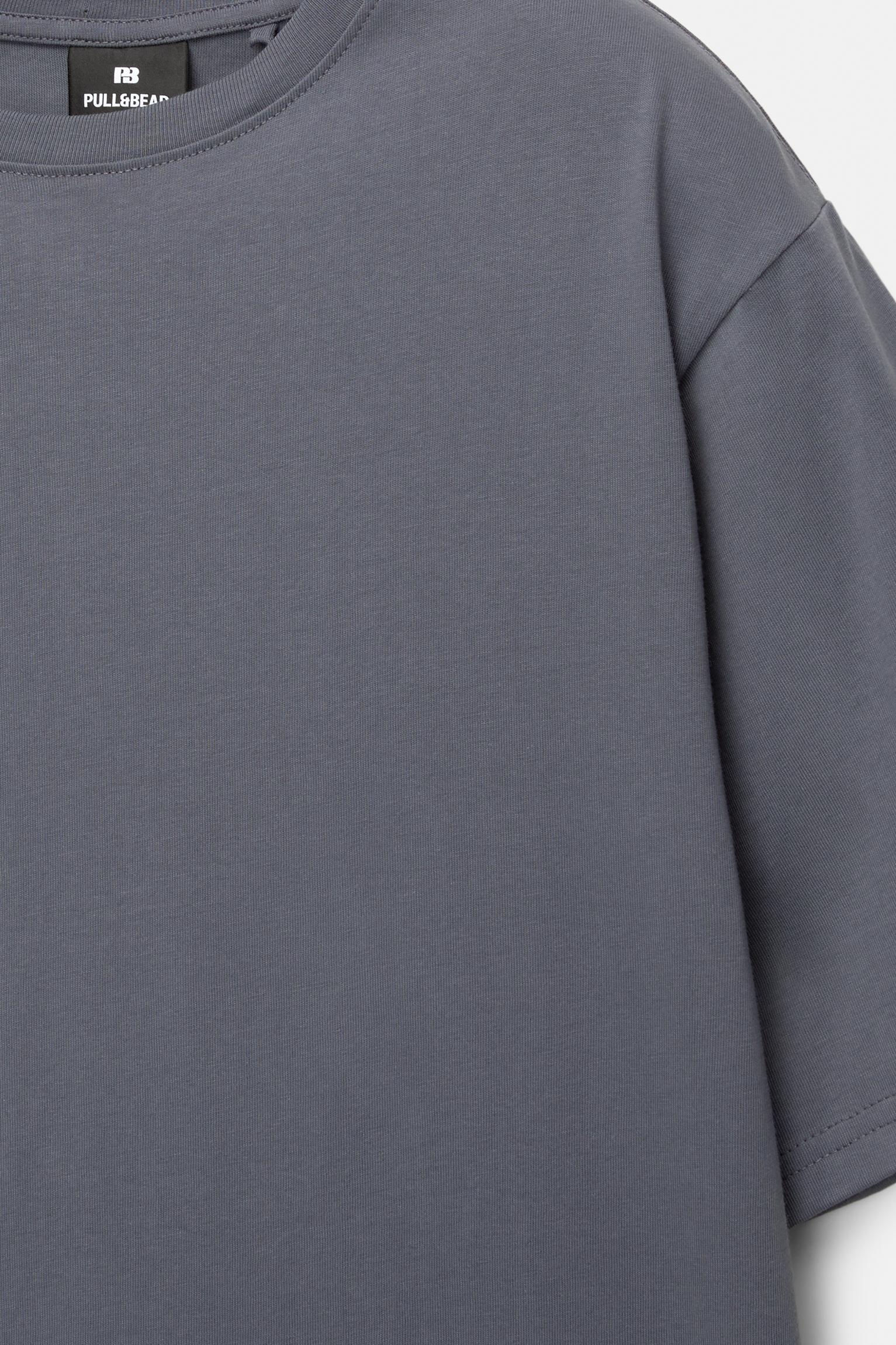 Basic kısa kollu pamuklu tişört - Görsel 51