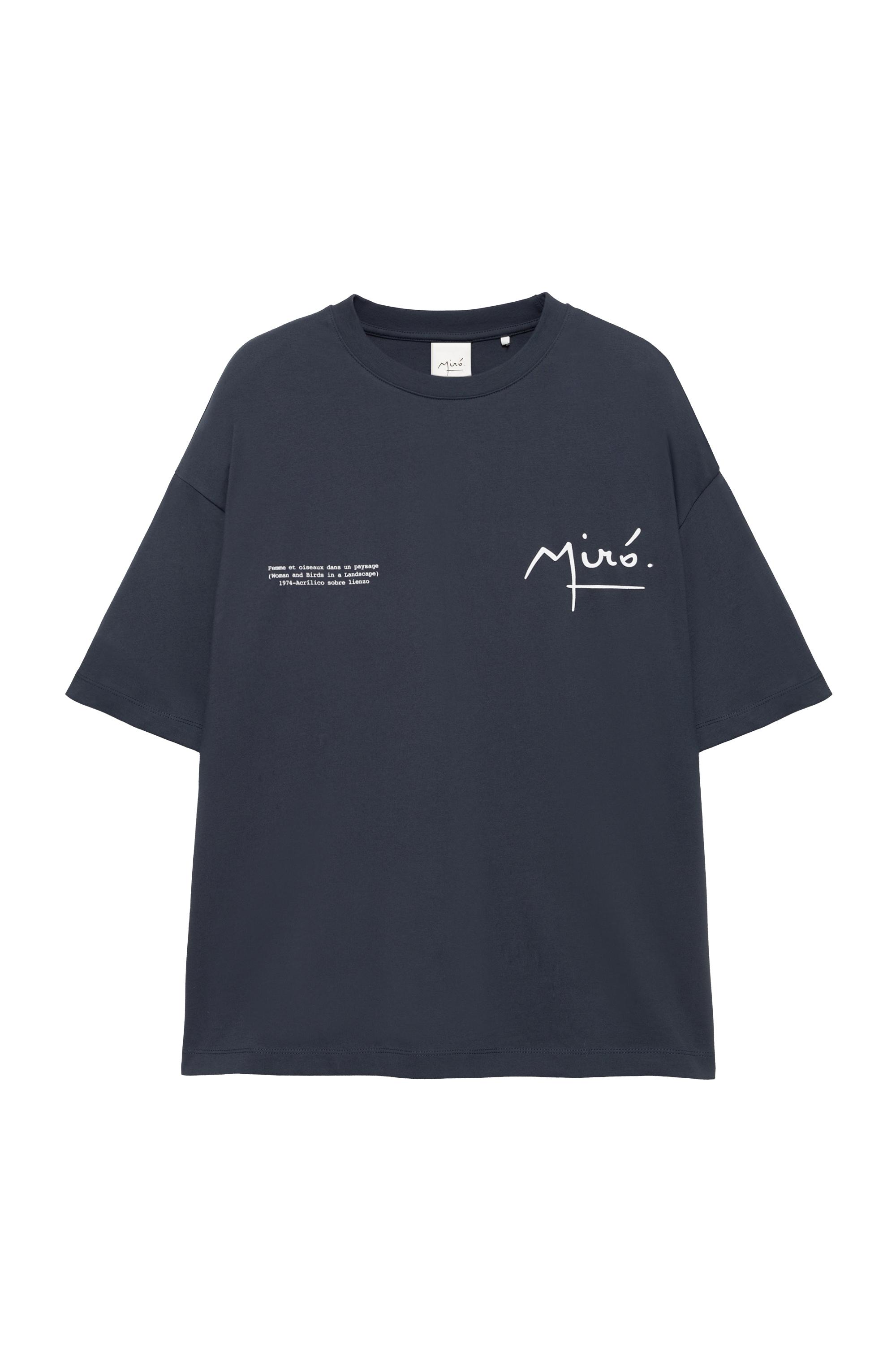 Pull&Bear Relaxed fit Miró Tişört görsel 4