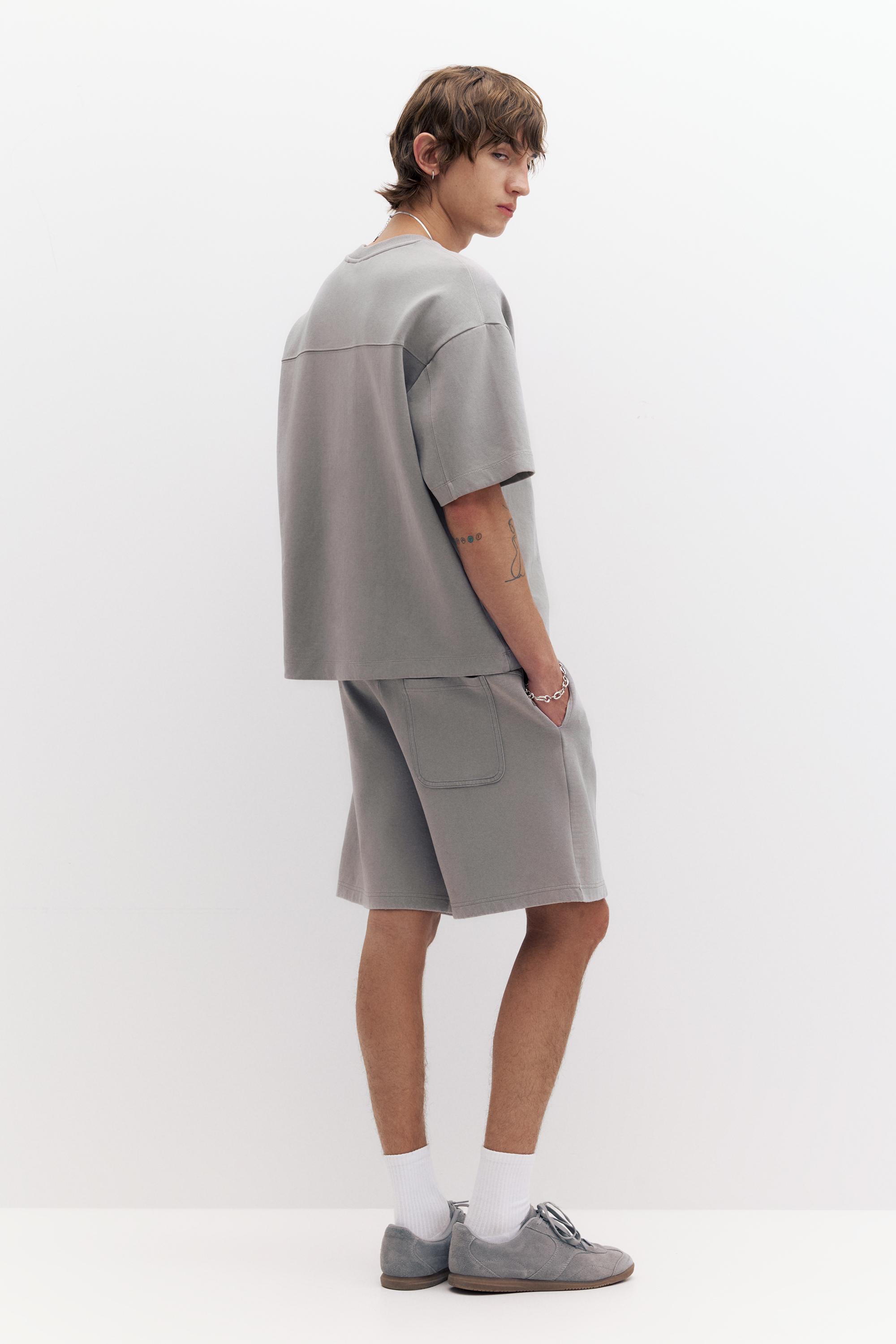 Kısa kollu interlok sweatshirt - Görsel 92