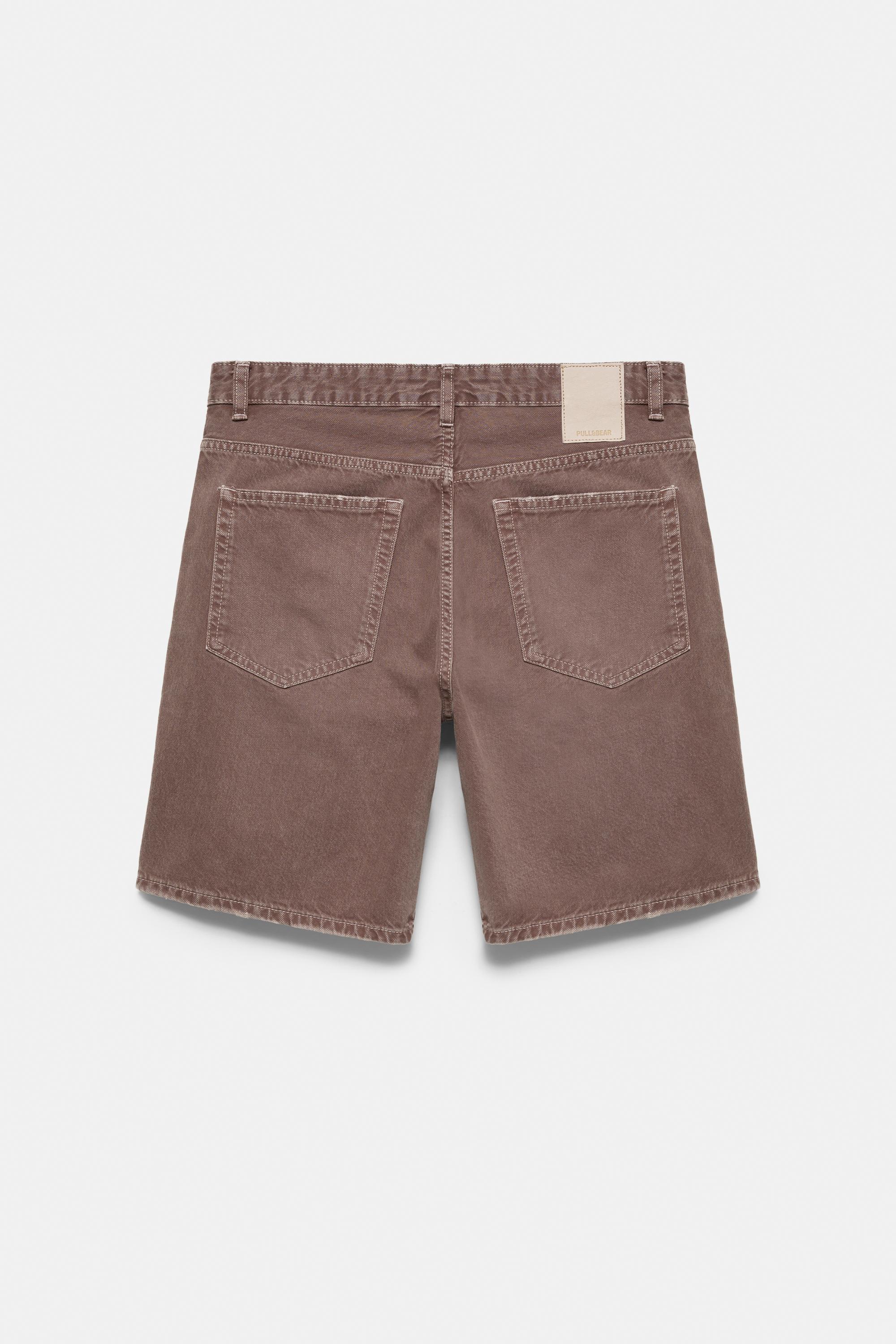 Standard denim Bermuda shorts — Brown