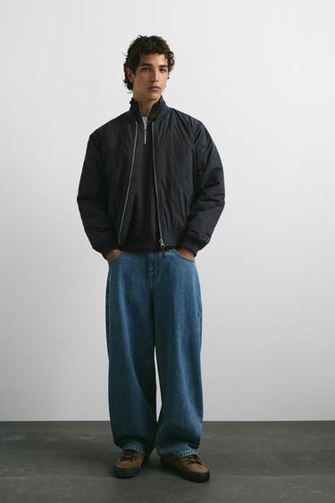 Padded bomber jacket — Black 3