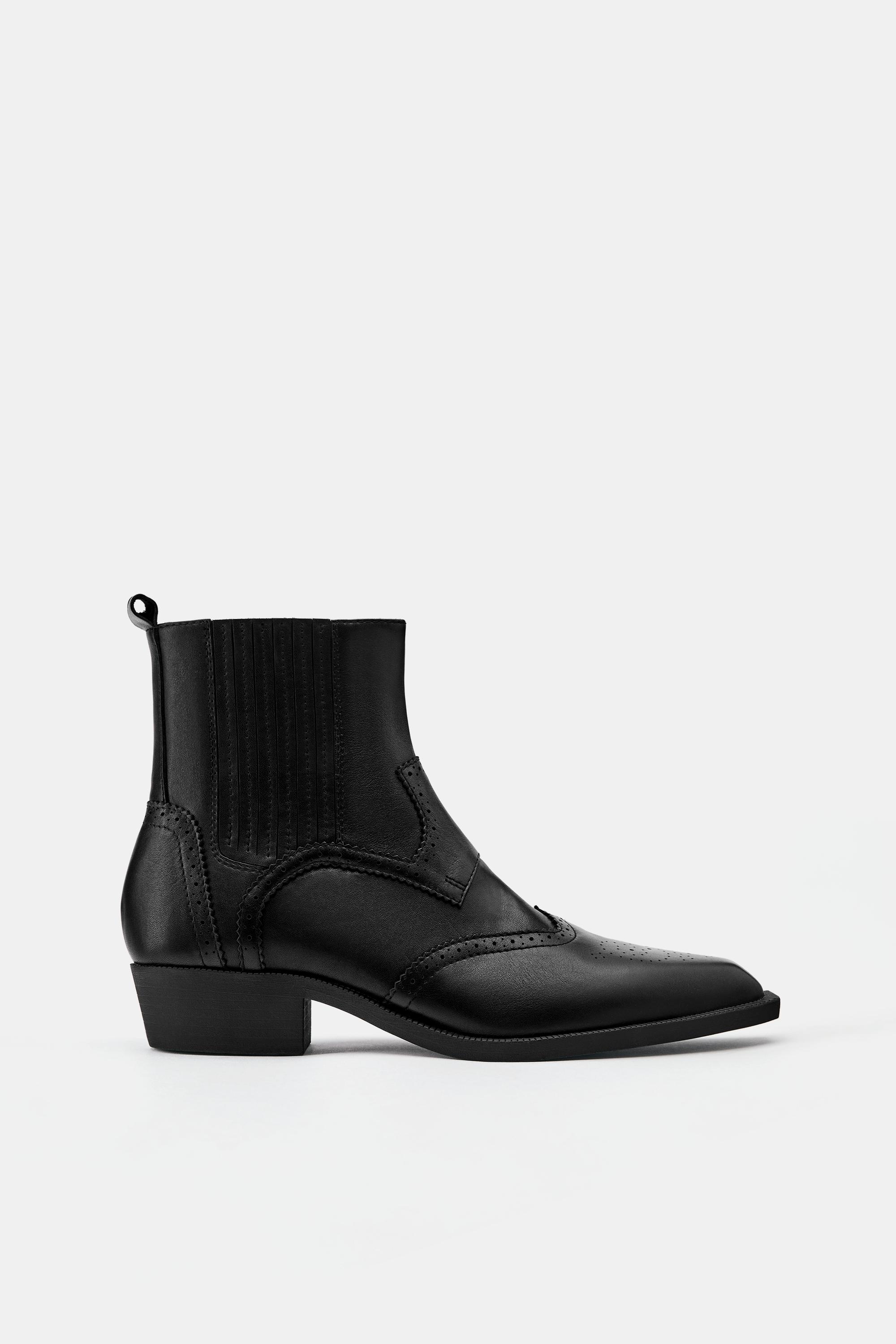 Botines cowboy piel