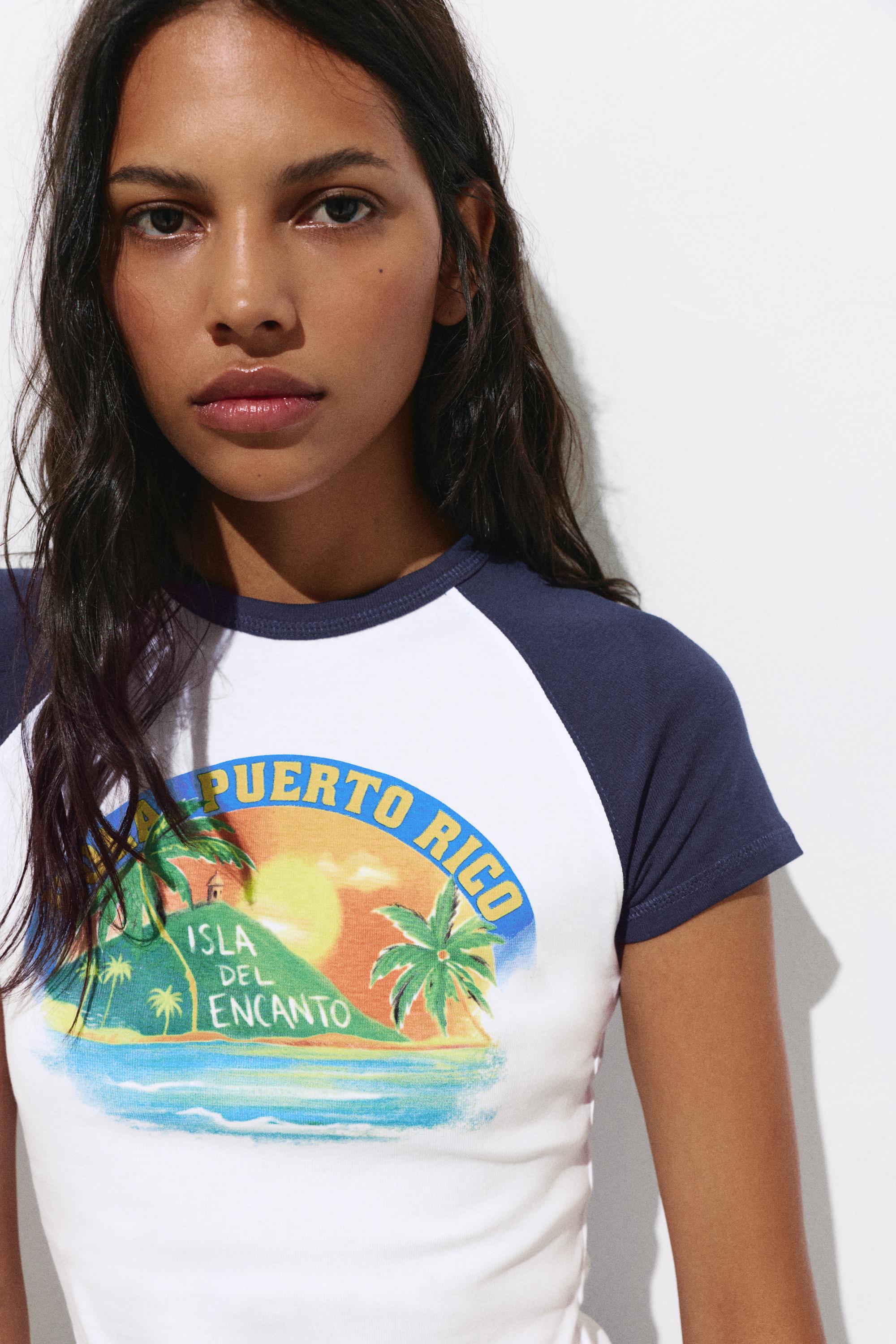 Puerto Rico graphic T-shirt — White