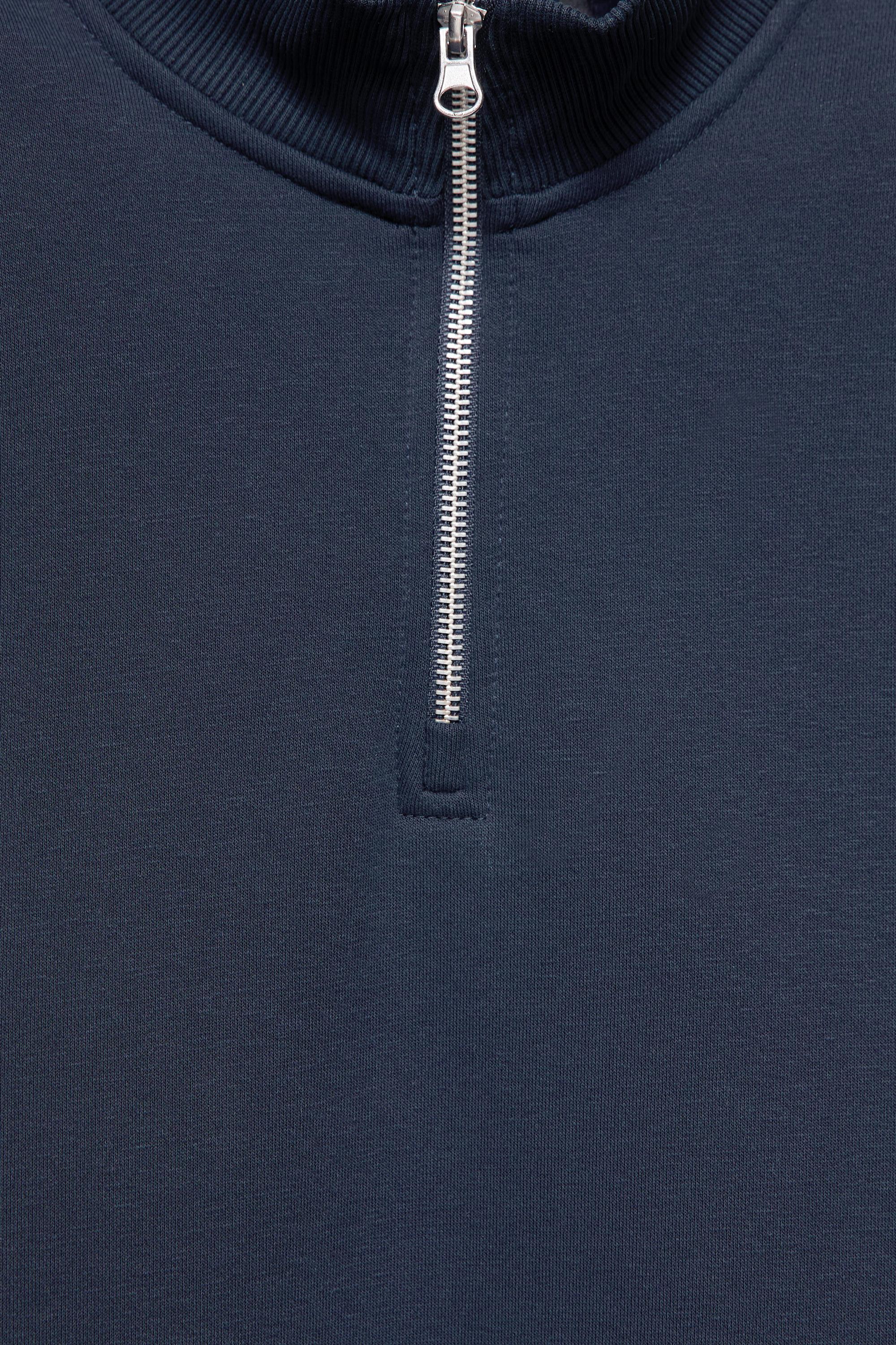 Quarter-zip sweatshirt — Navy