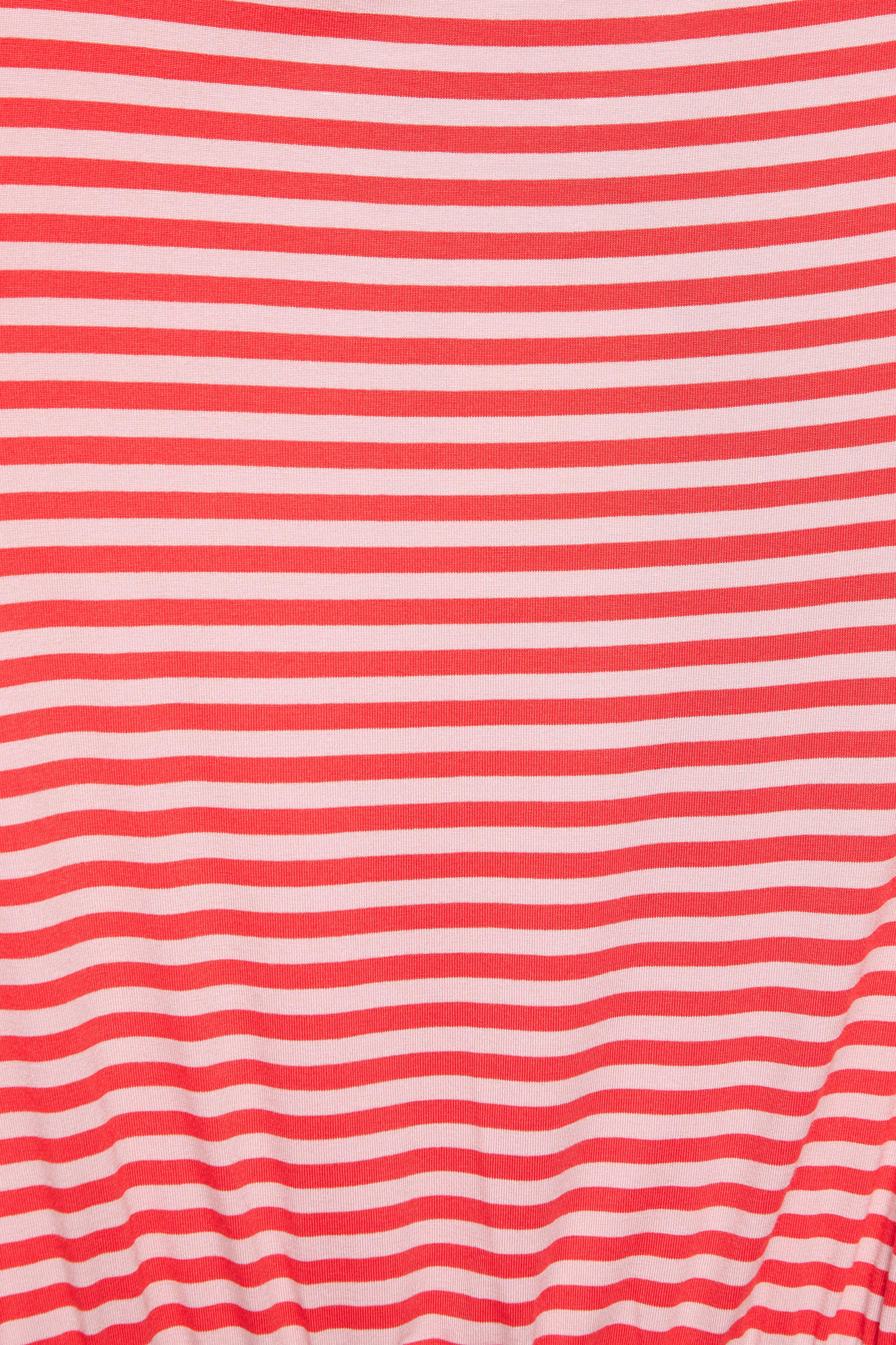 Short asymmetric dress — Striped