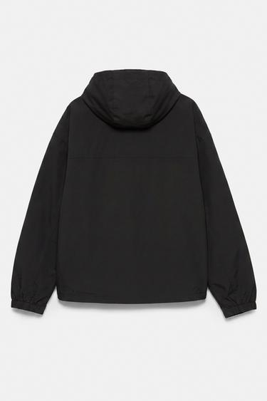 Lightweight hooded raincoat — Black 7
