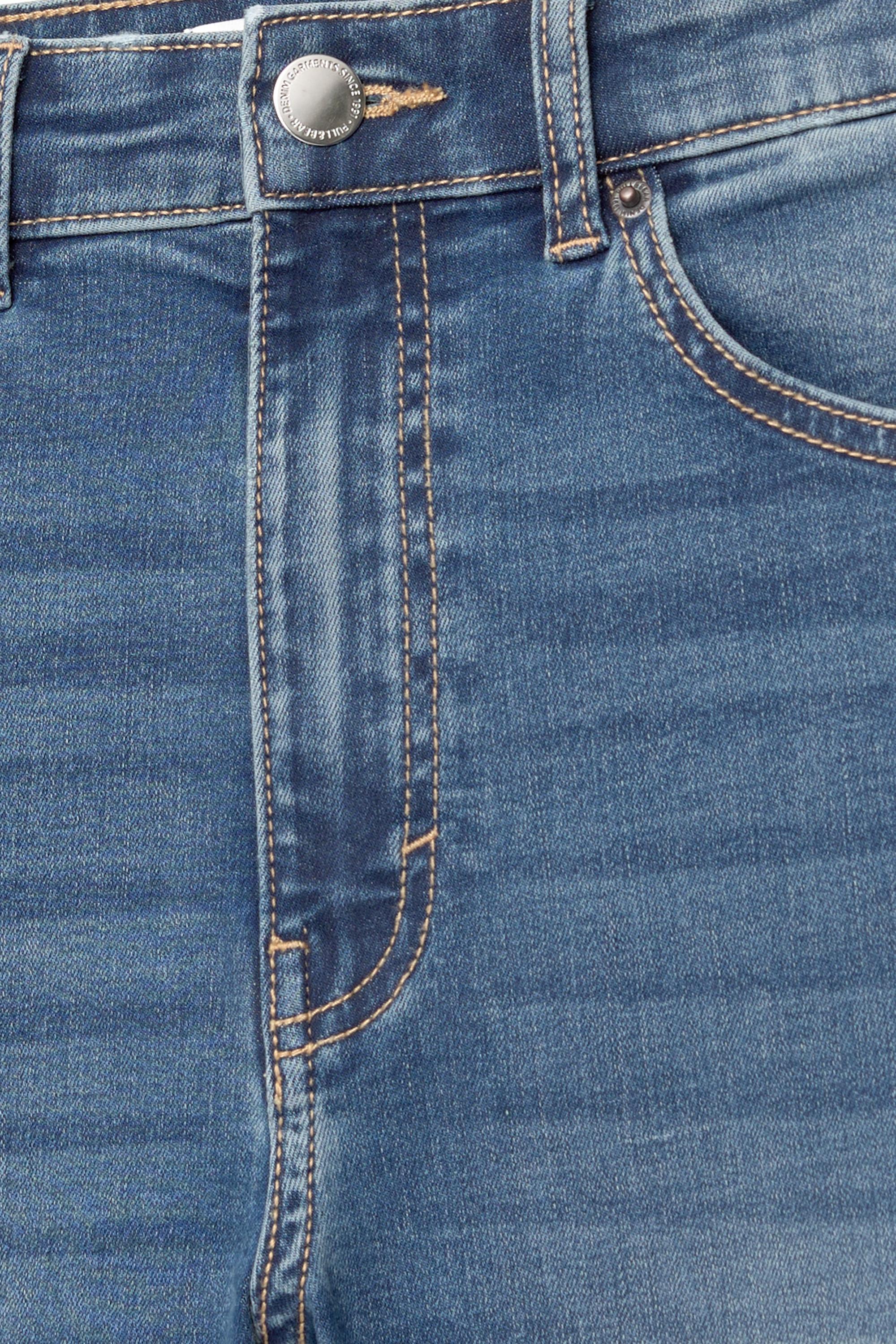 High-waist skinny jeans — Medium blue