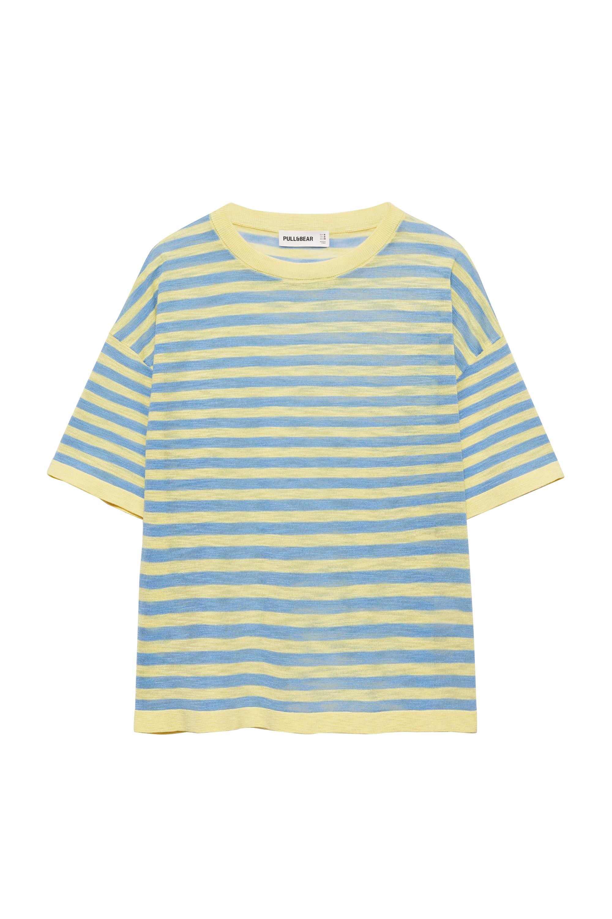 Striped knit T-shirt