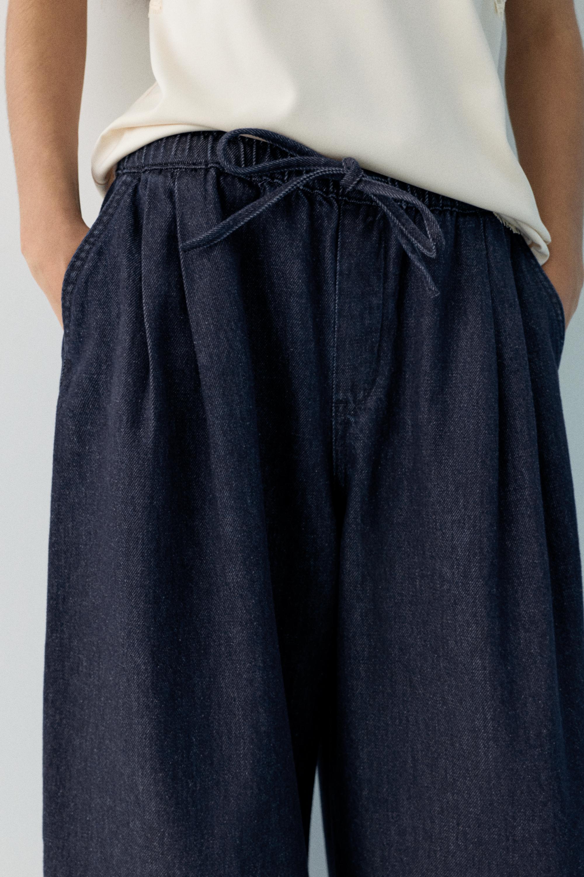 Sarouel trousers jeans — Navy