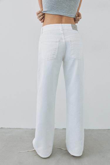 Low-rise straight-leg jeans — White 6