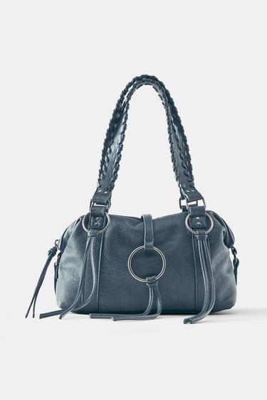 Shoulder bag with rings — Blue 1