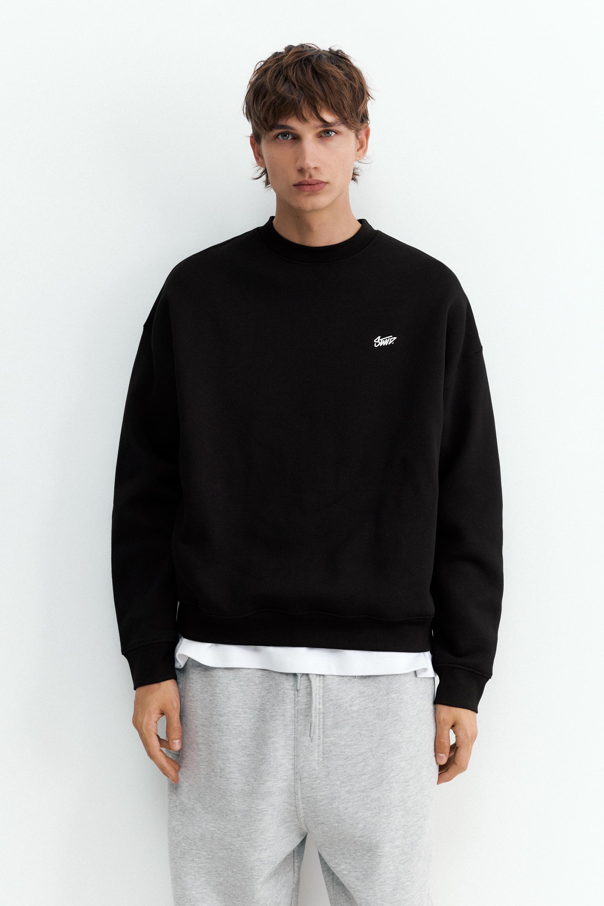 STWD boxy sweatshirt — Black