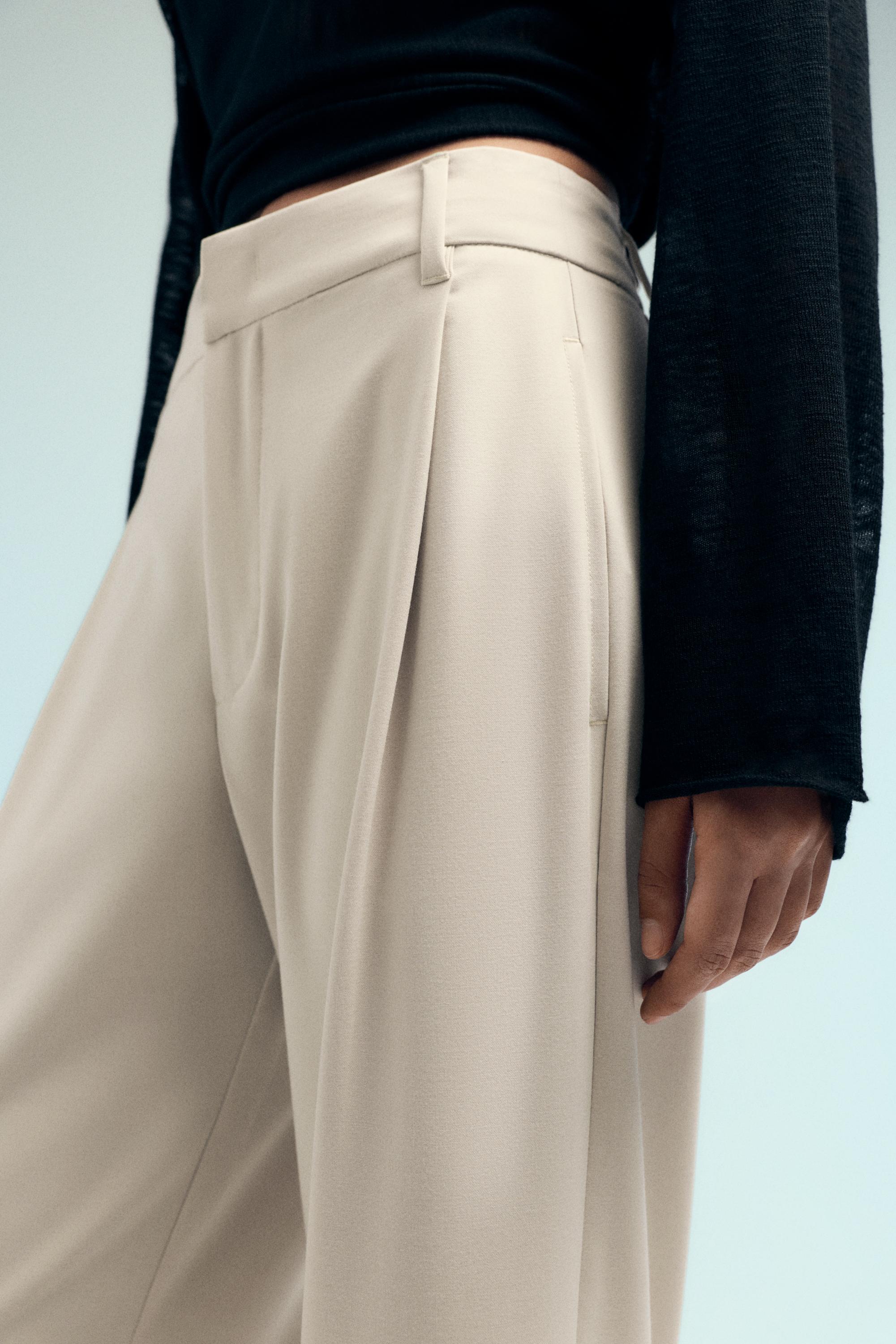 Darted smart trousers — Vanilla