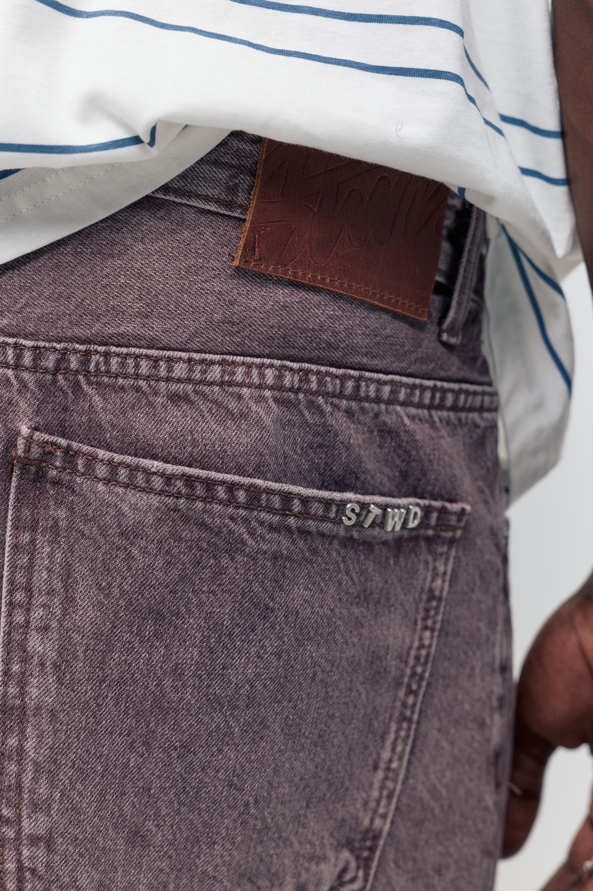 Relaxed fit baggy jeans — Fuchsia