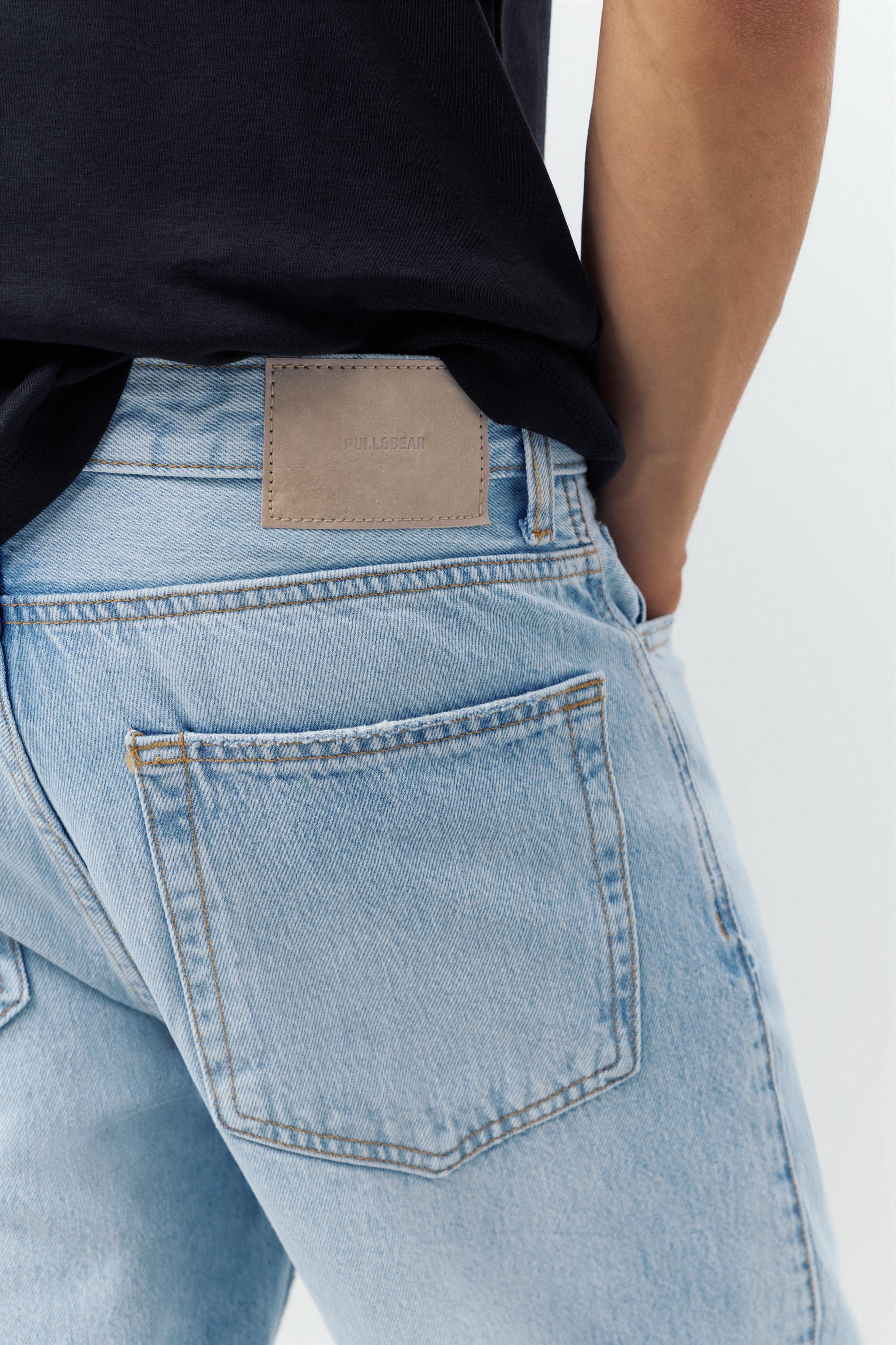 Straight-leg jeans — Pale indigo