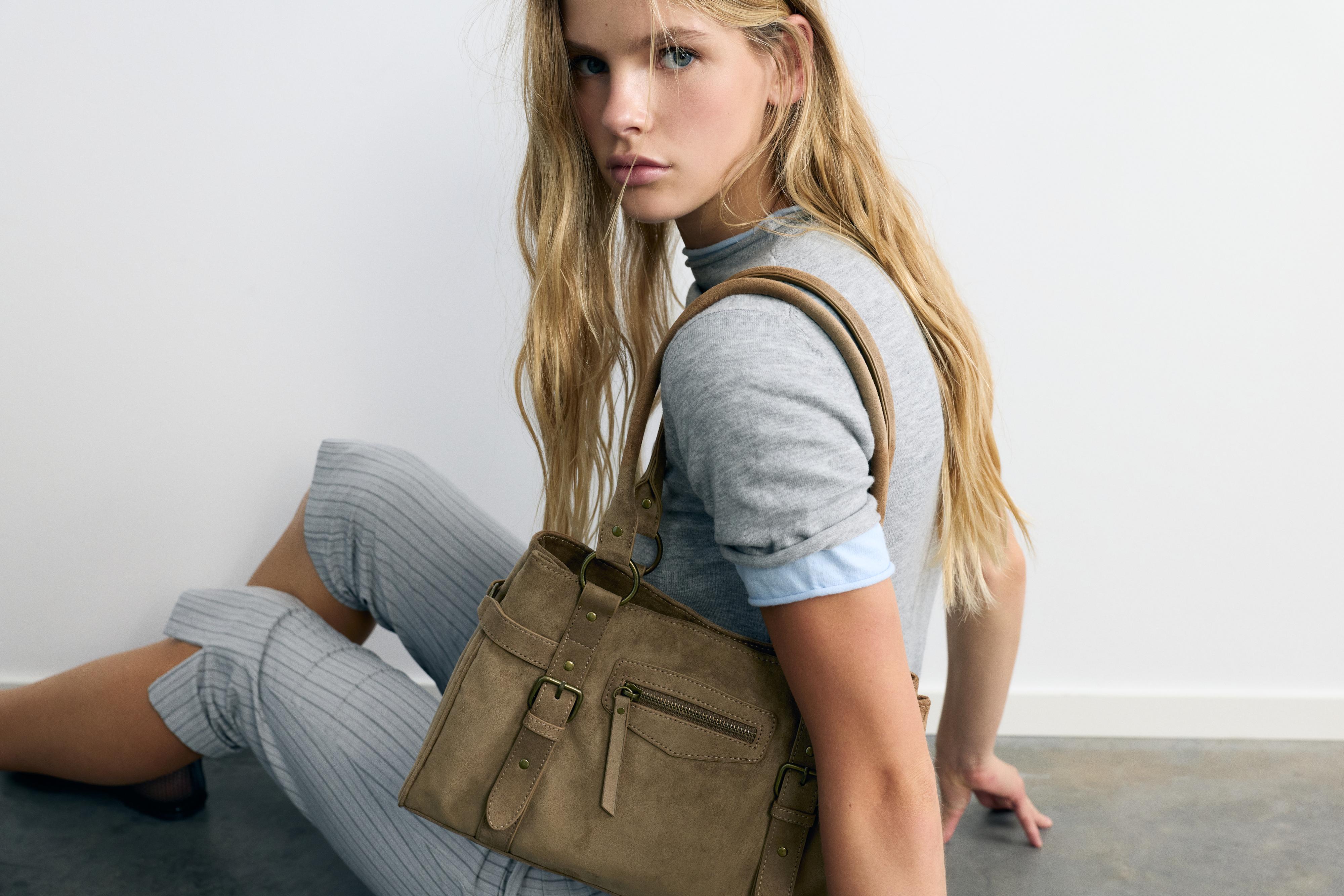 Buckled tote bag — Leather