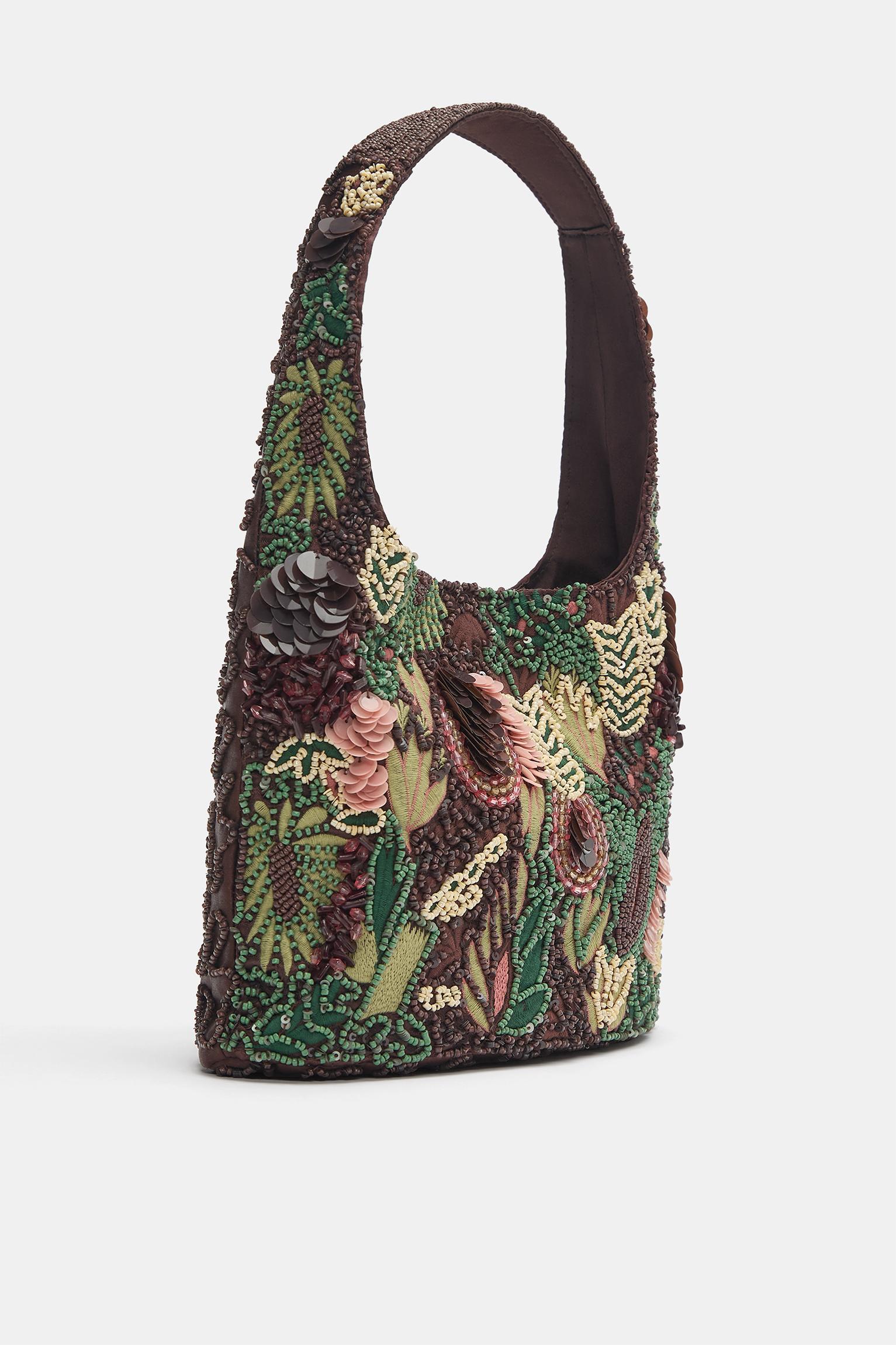 Boncuklu omuz çantası - Görsel 4