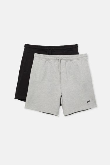 2-pack of STWD Bermuda short sweatpants — Black 4