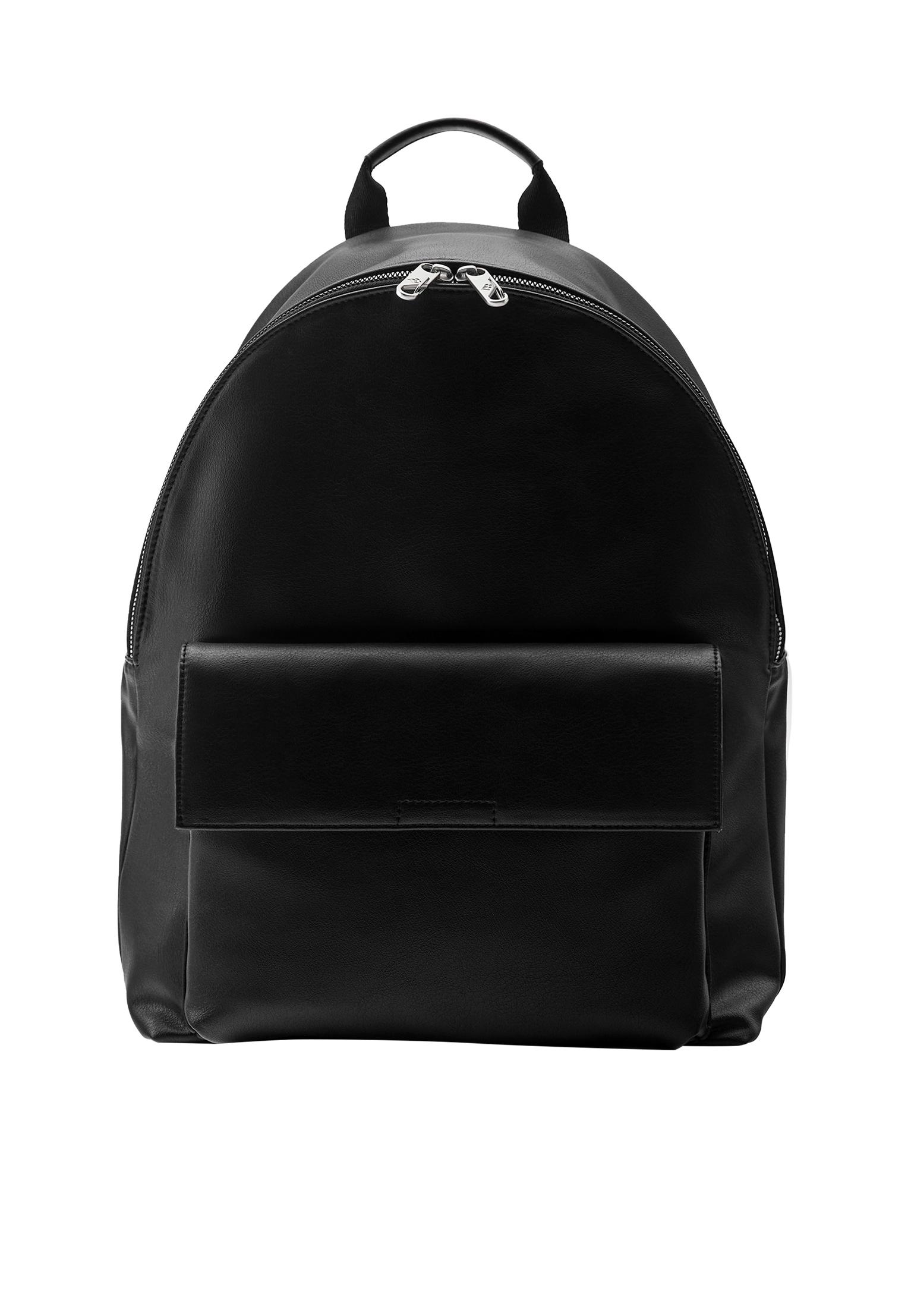 Casual flap backpack — Black