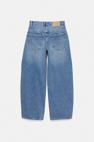 High-waist balloon jeans — Medium blue 3