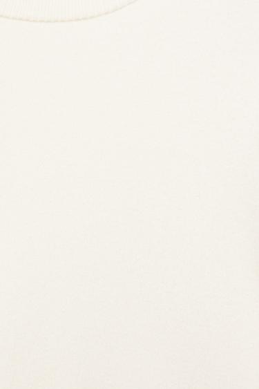 Soft-touch round neck jumper — Ecru/Beige 8