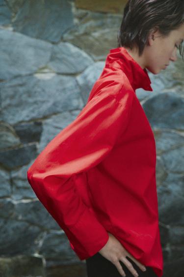 Red high neck shirt — Red 6