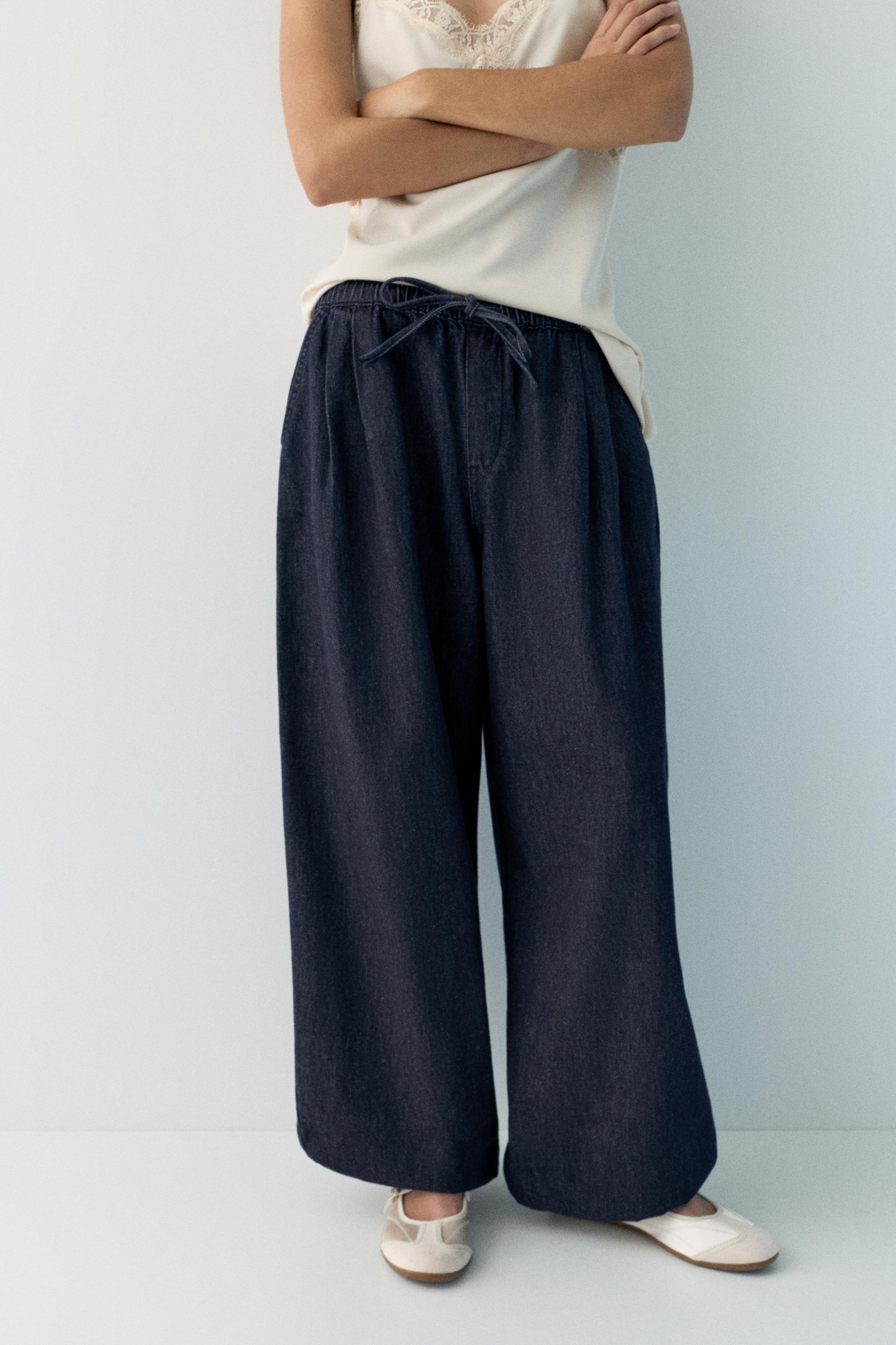 Sarouel trousers jeans — Navy
