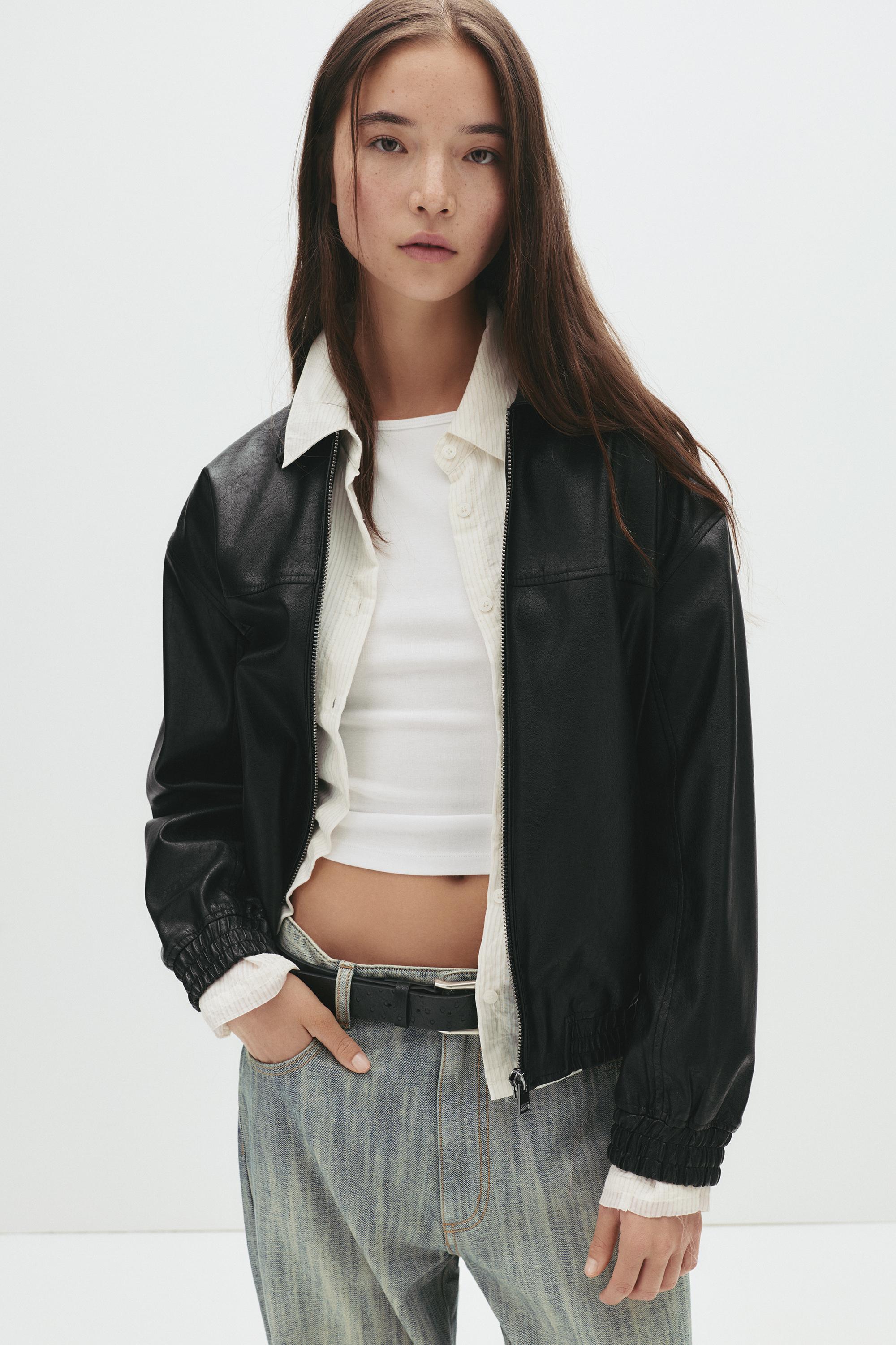 Suni Deri Baba Kesim Ceket - Görsel 33